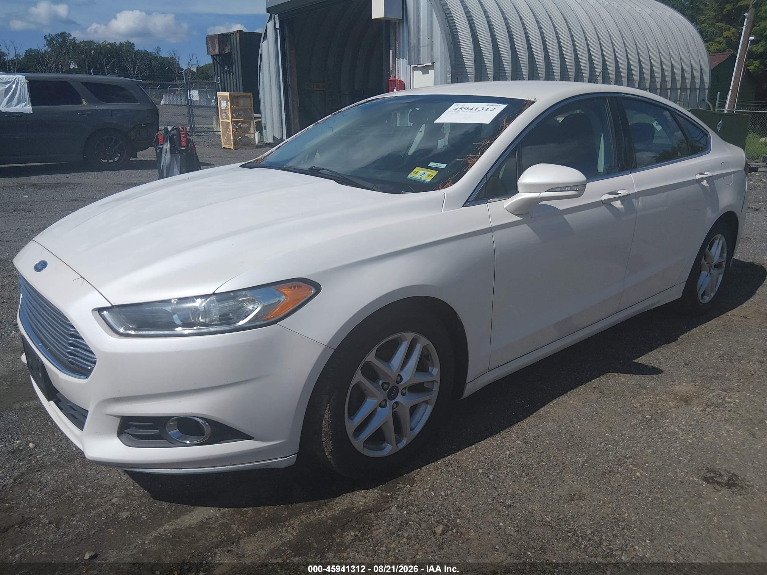 2015 Ford Fusion Se White vin: 3FA6P0HD3FR188122
