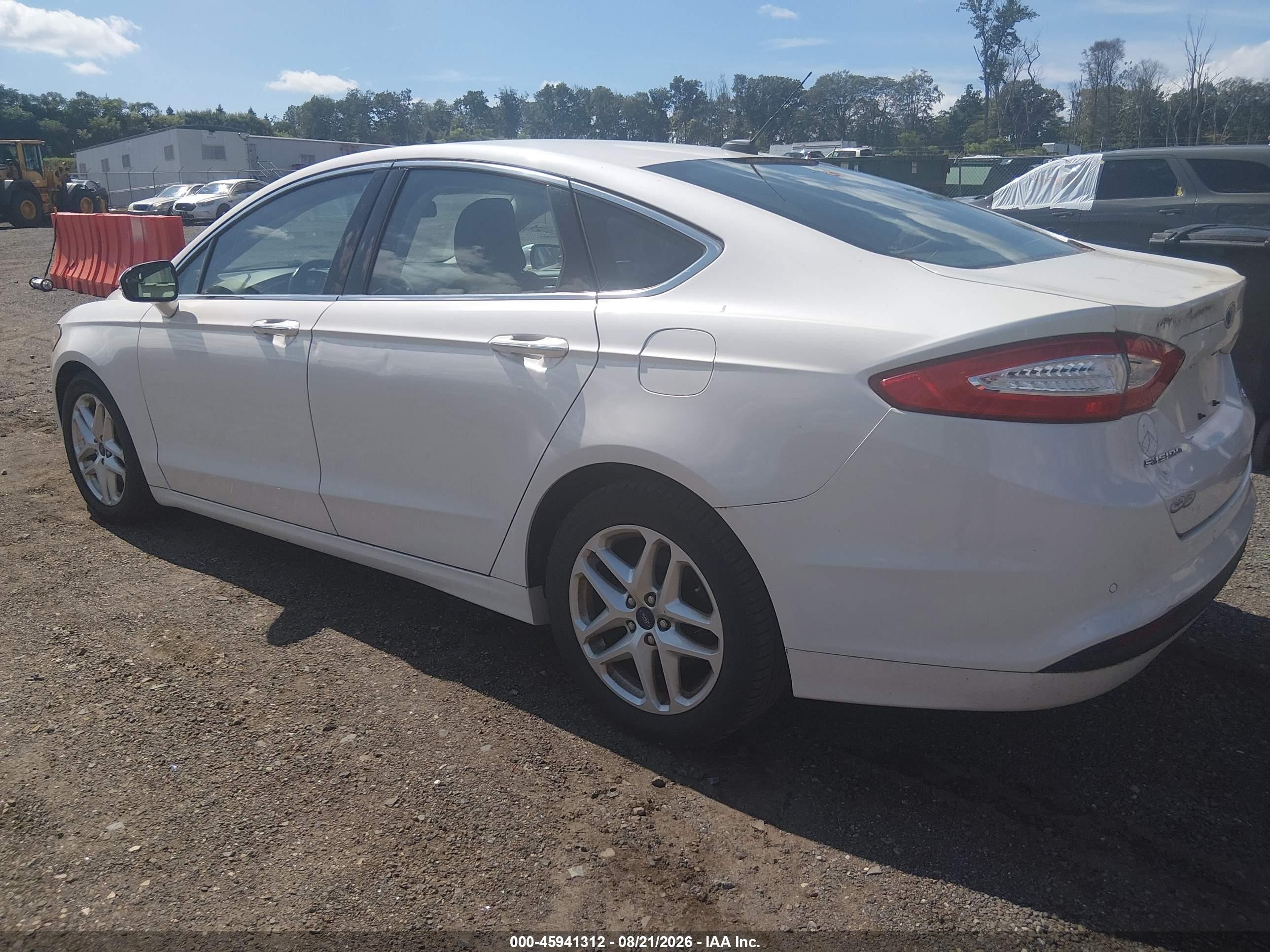 2015 Ford Fusion Se White vin: 3FA6P0HD3FR188122