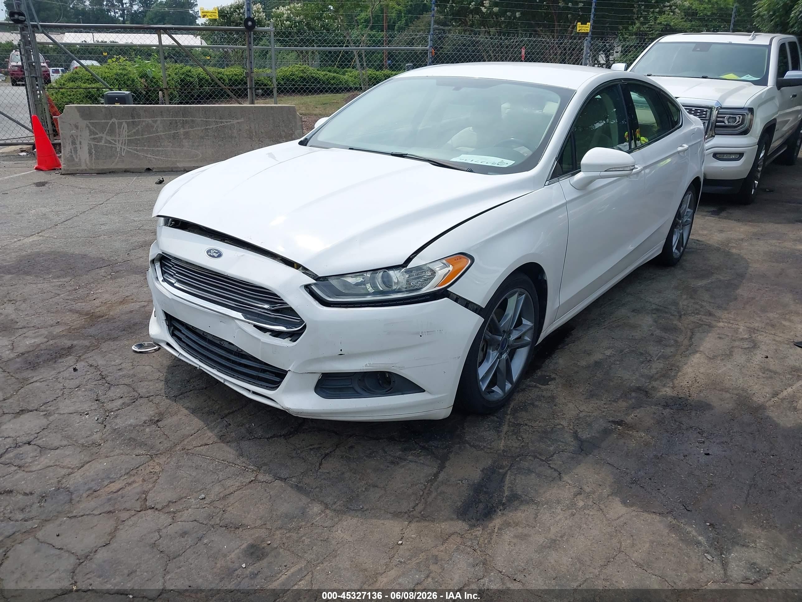 2015 Ford Fusion Se White vin: 3FA6P0HD3FR218929