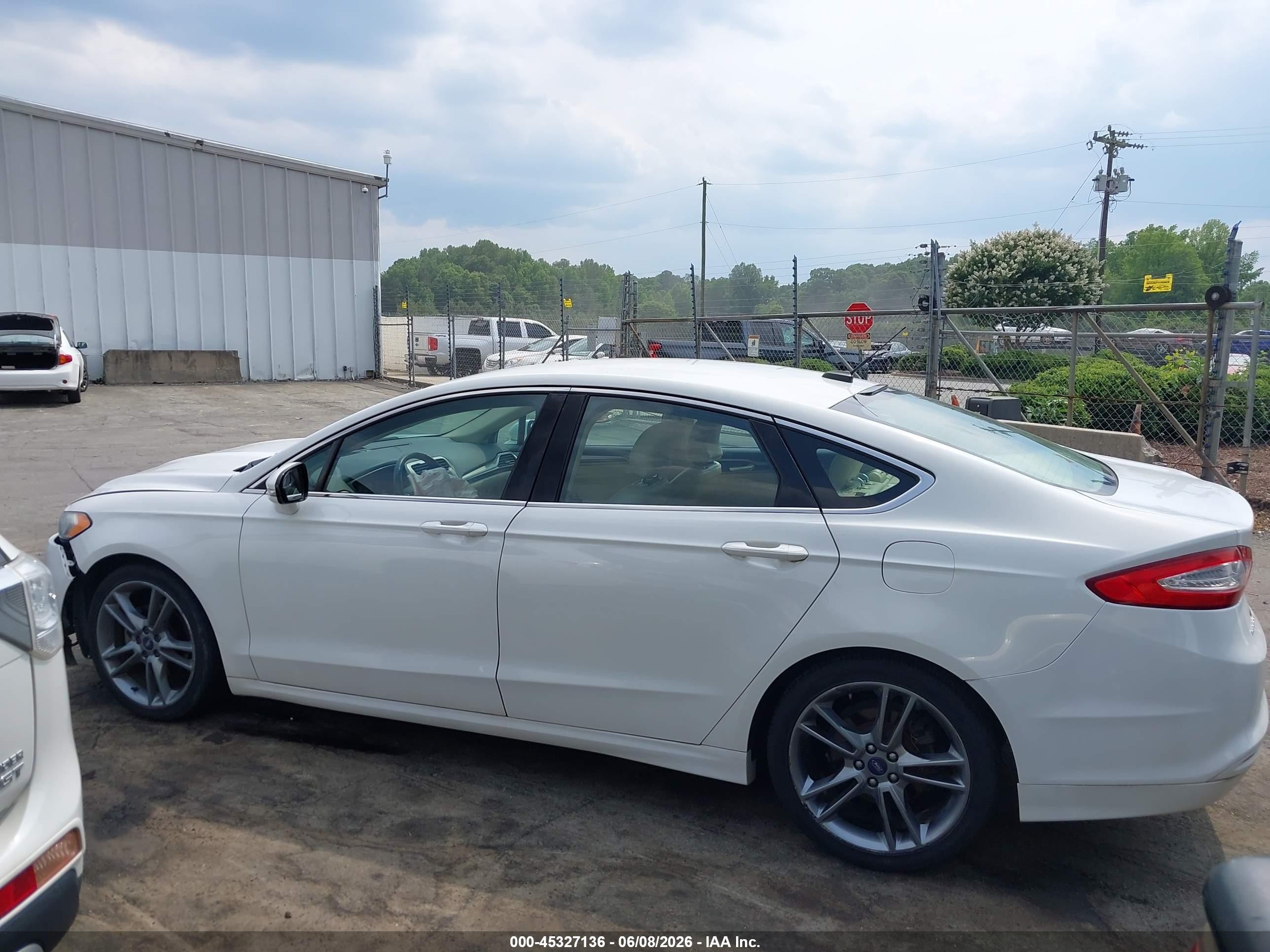2015 Ford Fusion Se White vin: 3FA6P0HD3FR218929
