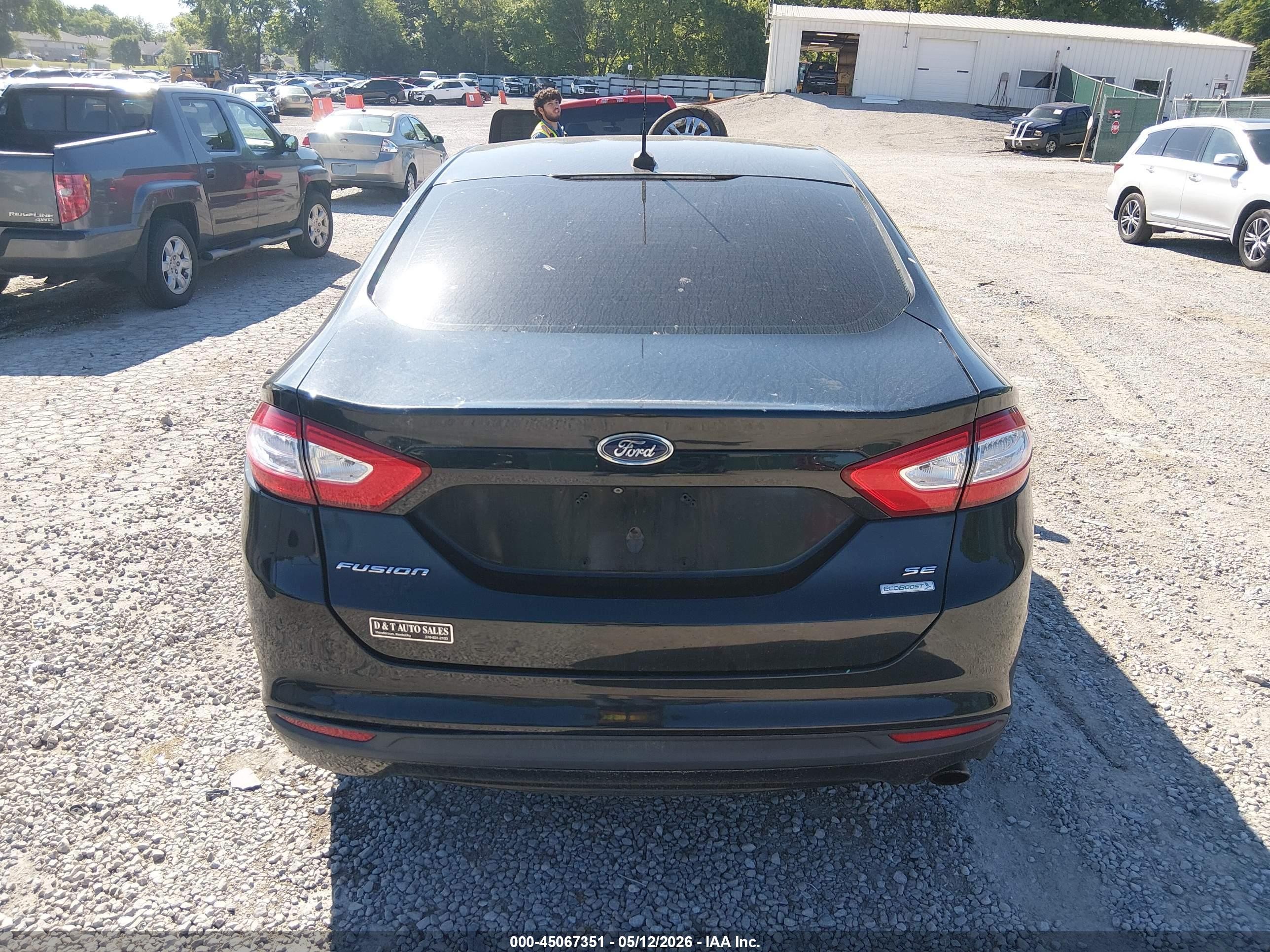 2015 Ford Fusion Se Черный vin: 3FA6P0HD3FR219255