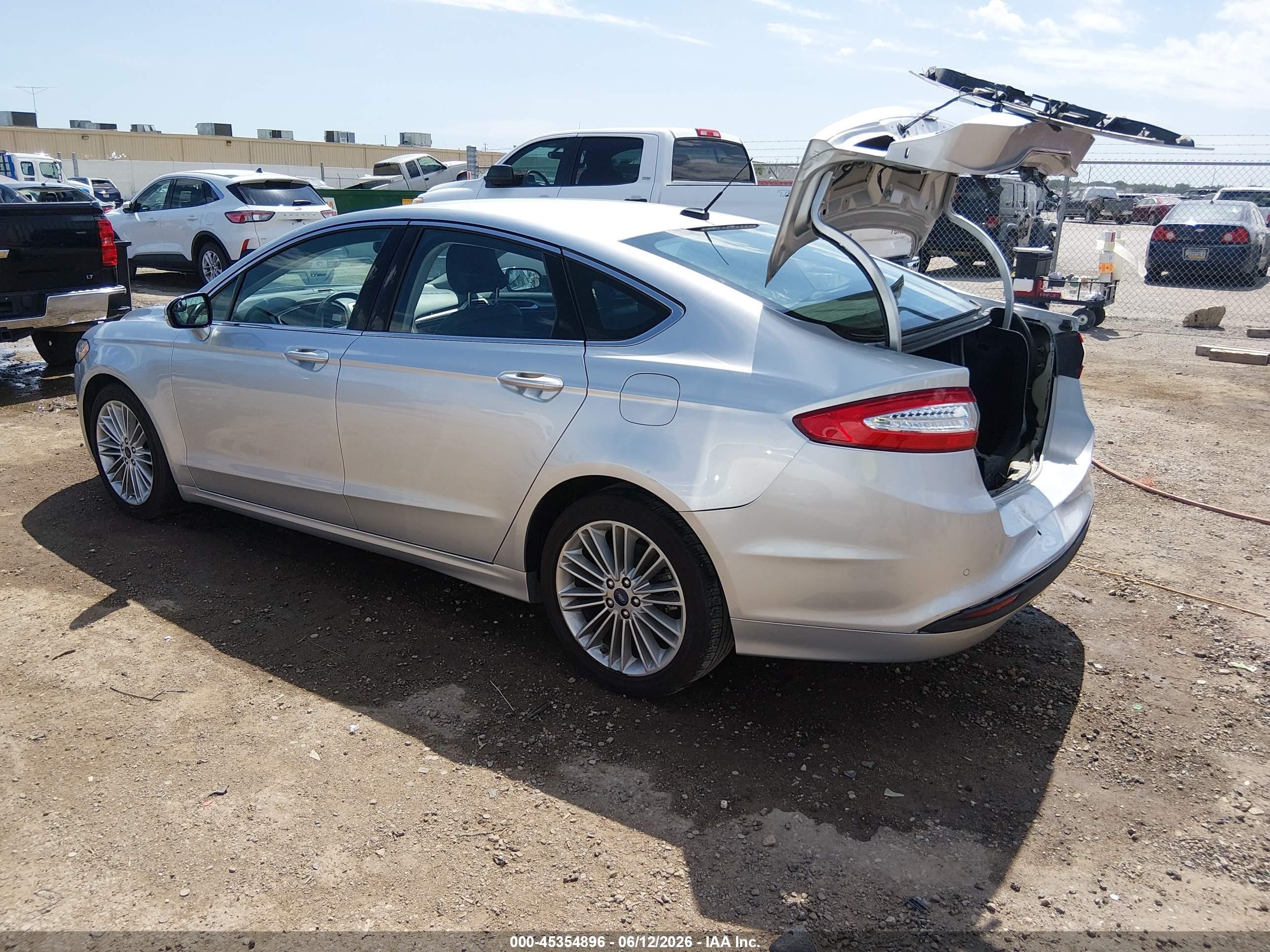 2015 Ford Fusion Se Silver vin: 3FA6P0HD3FR223774