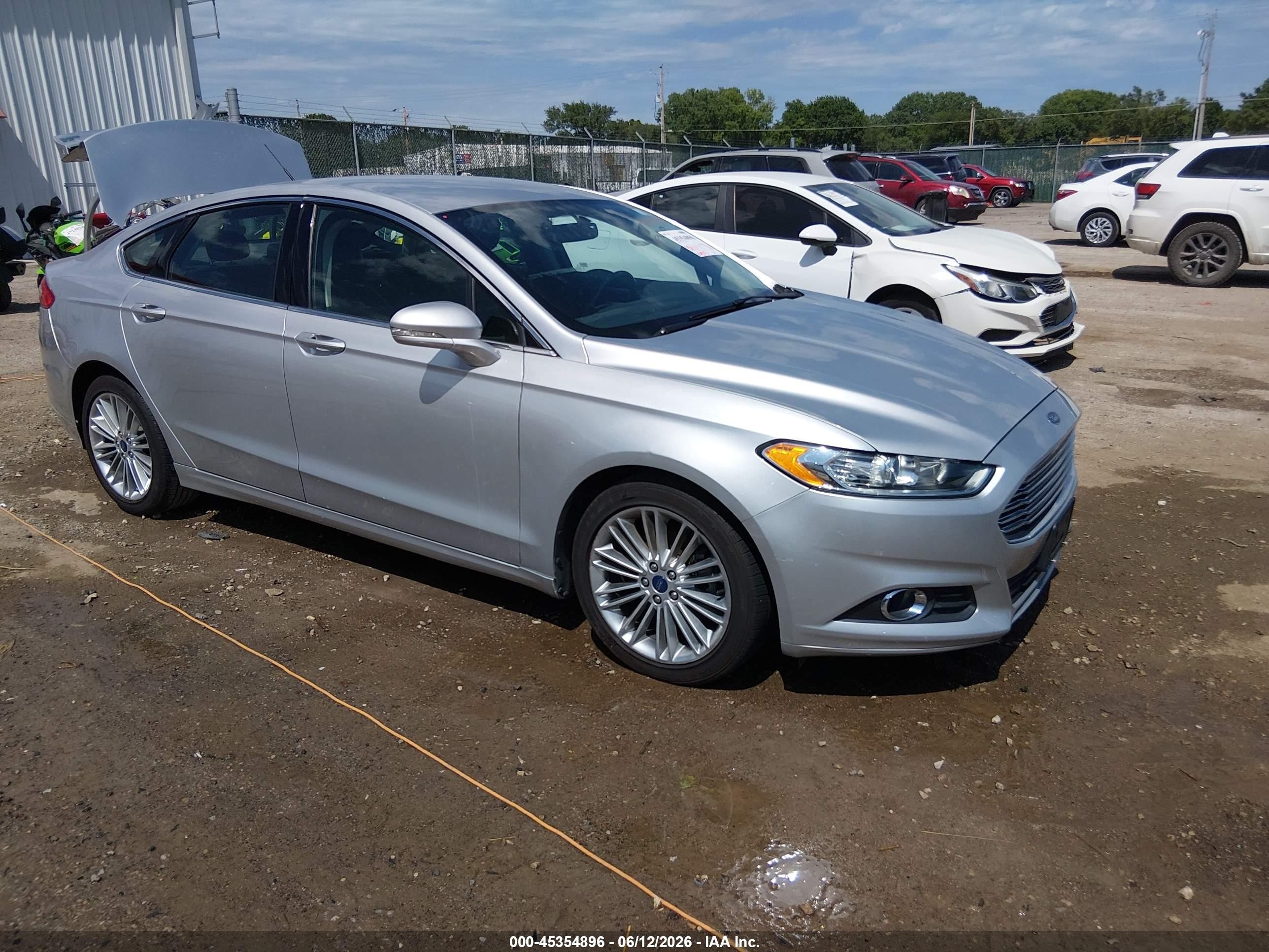 2015 Ford Fusion Se Silver vin: 3FA6P0HD3FR223774