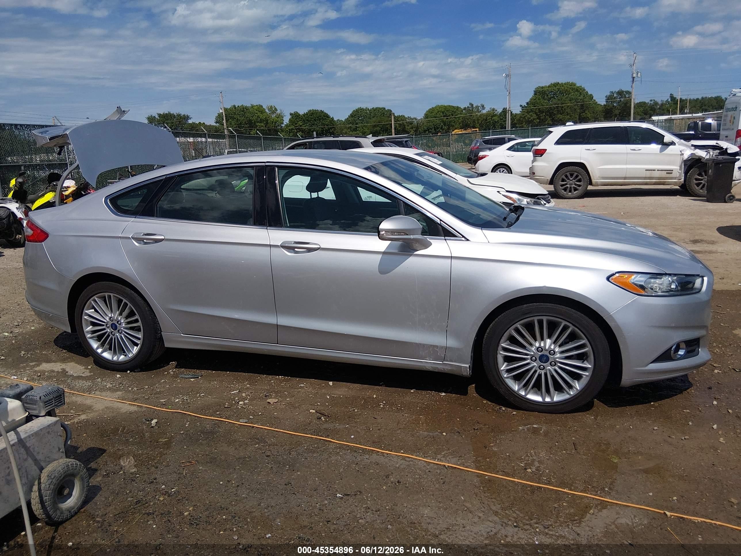 2015 Ford Fusion Se Silver vin: 3FA6P0HD3FR223774