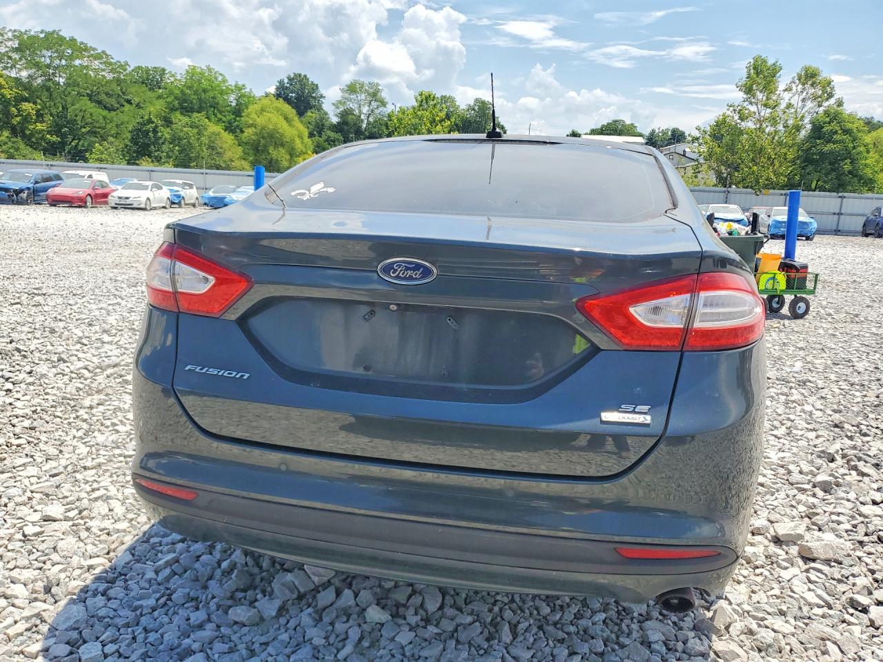 2015 Ford Fusion Se Gray vin: 3FA6P0HD3FR232832