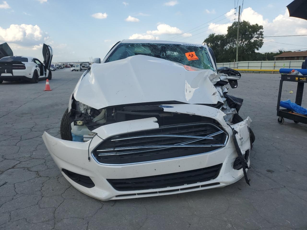 2015 Ford Fusion Se White vin: 3FA6P0HD3FR243538