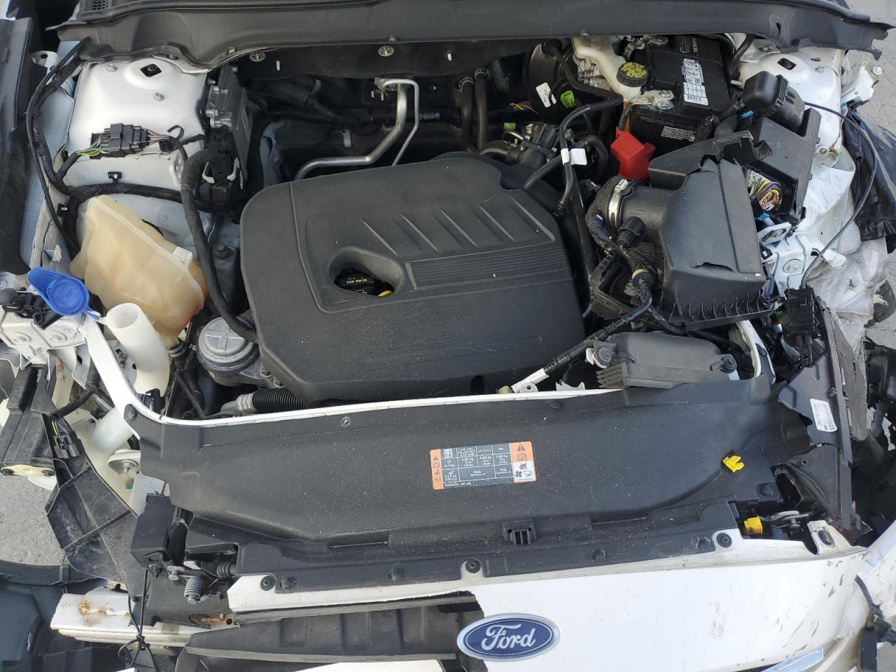 2015 Ford Fusion Se White vin: 3FA6P0HD3FR243538