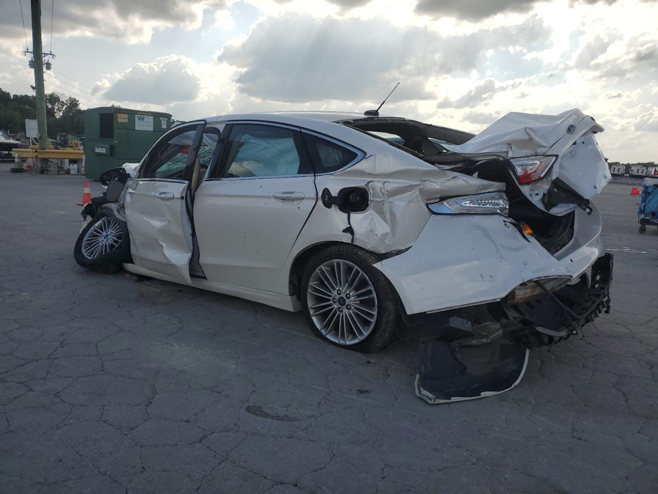 2015 Ford Fusion Se White vin: 3FA6P0HD3FR243538