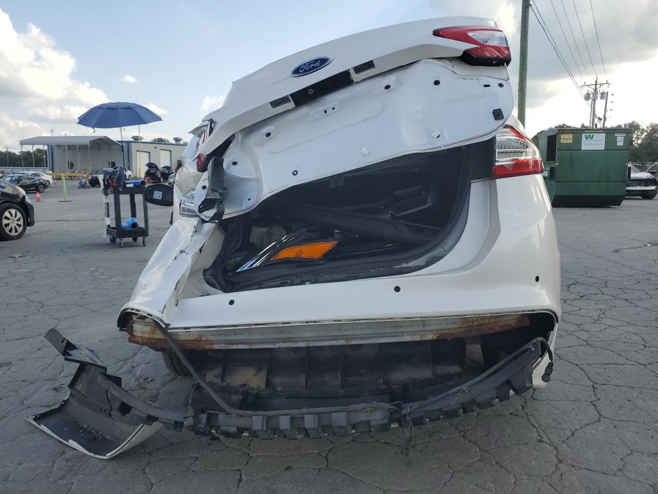 2015 Ford Fusion Se White vin: 3FA6P0HD3FR243538