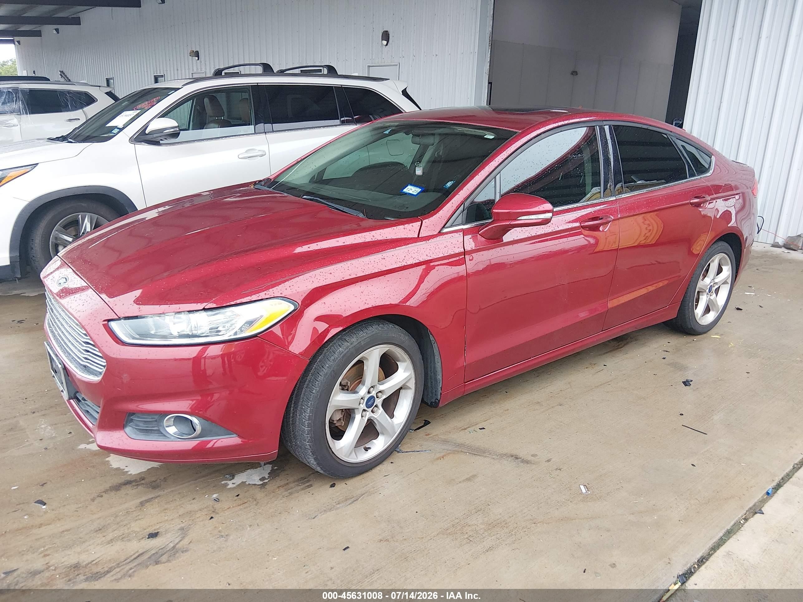 2015 Ford Fusion Se Red vin: 3FA6P0HD3FR260775