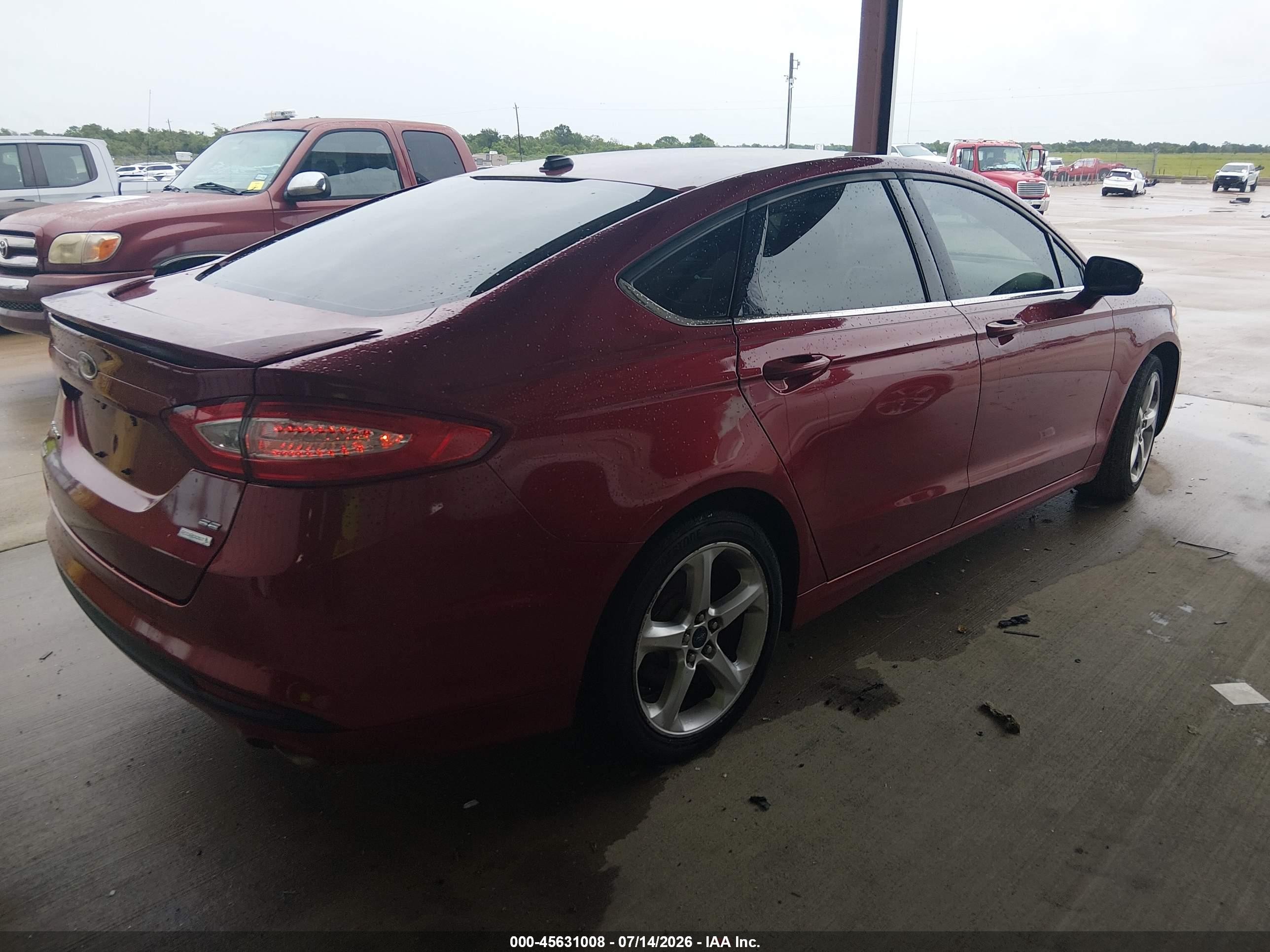 2015 Ford Fusion Se Red vin: 3FA6P0HD3FR260775