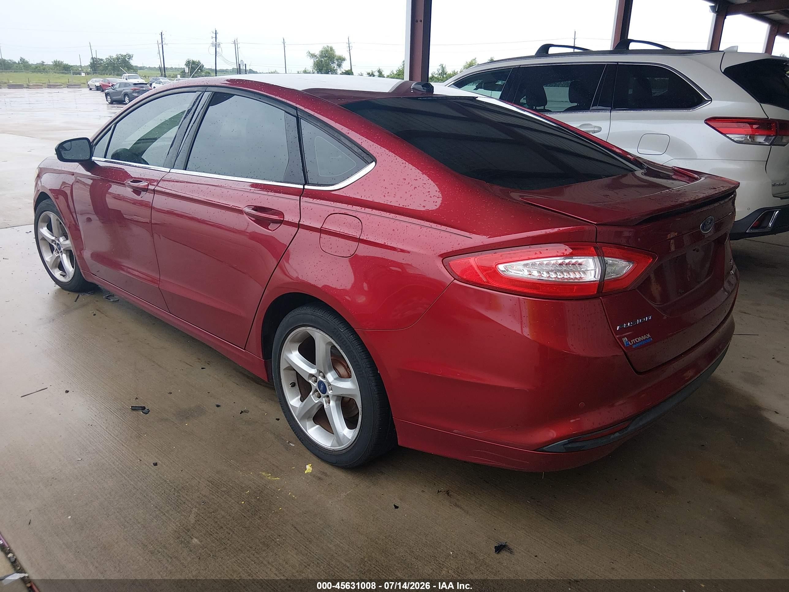 2015 Ford Fusion Se Red vin: 3FA6P0HD3FR260775