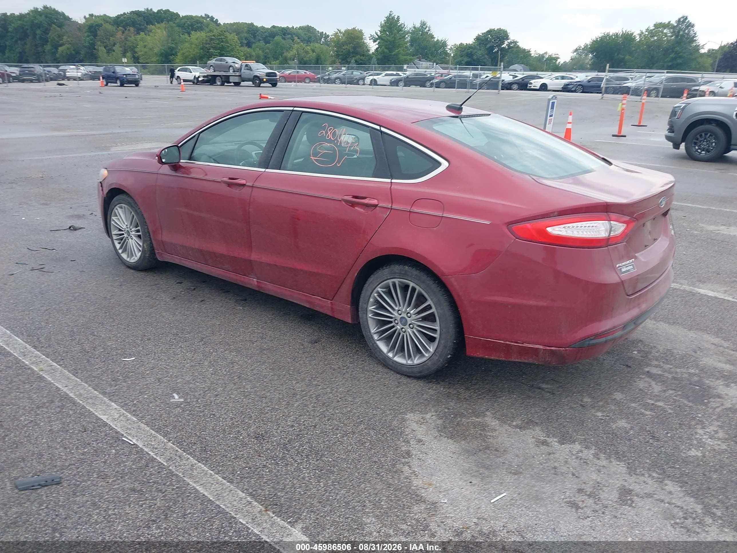 2015 Ford Fusion Se Red vin: 3FA6P0HD3FR276975
