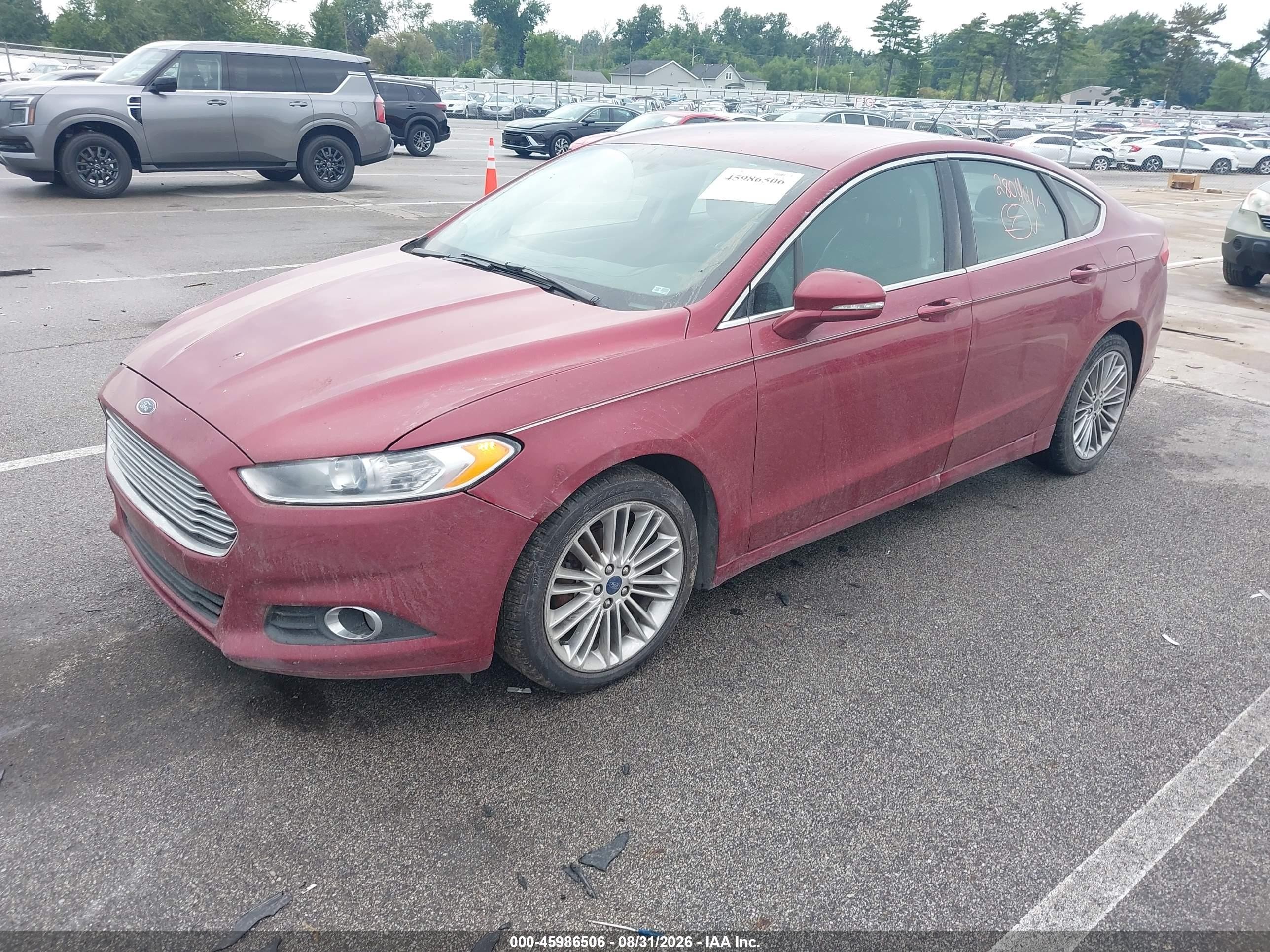 2015 Ford Fusion Se Red vin: 3FA6P0HD3FR276975