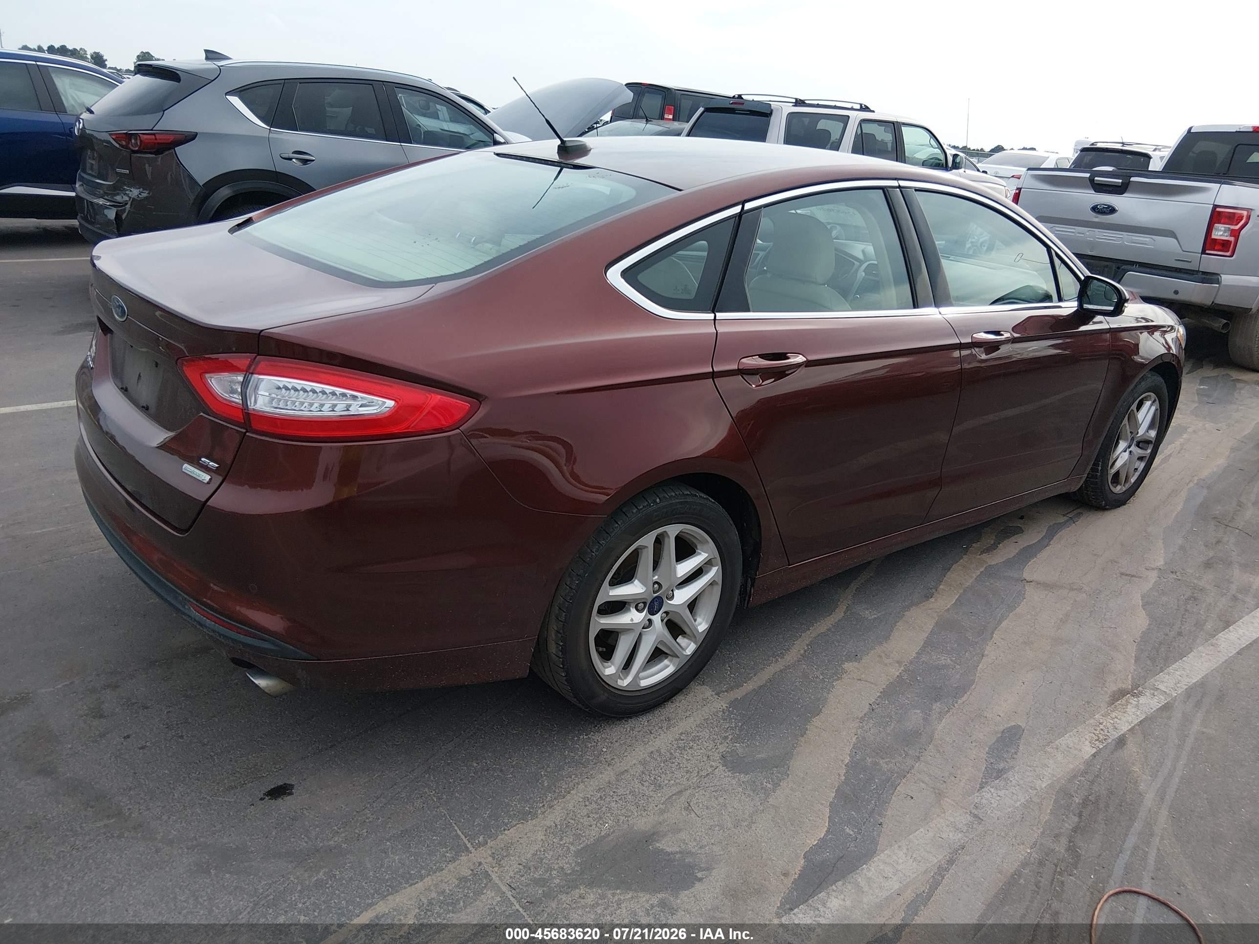 2015 Ford Fusion Se Бордовый vin: 3FA6P0HD3FR289466