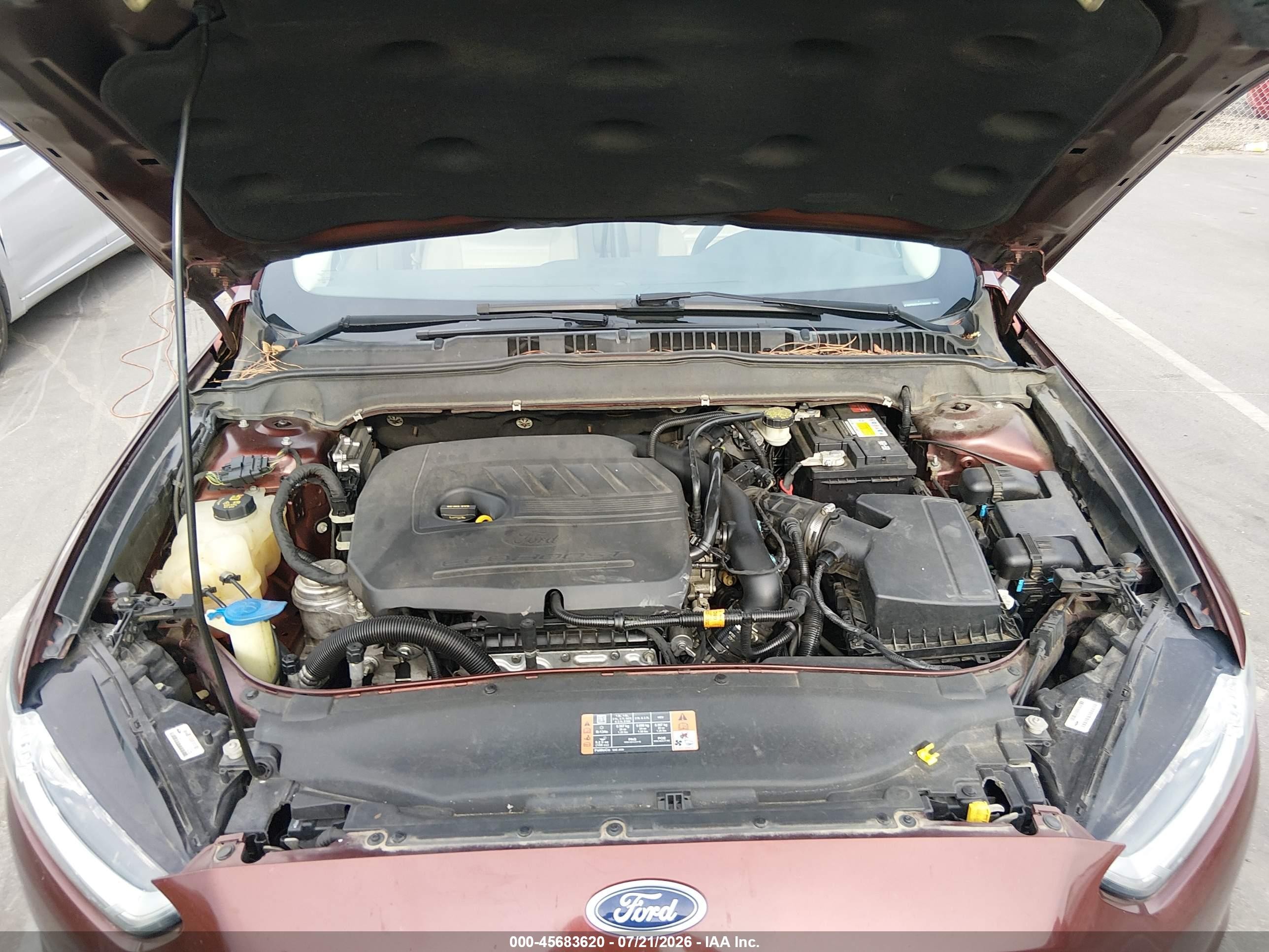 2015 Ford Fusion Se Бордовый vin: 3FA6P0HD3FR289466
