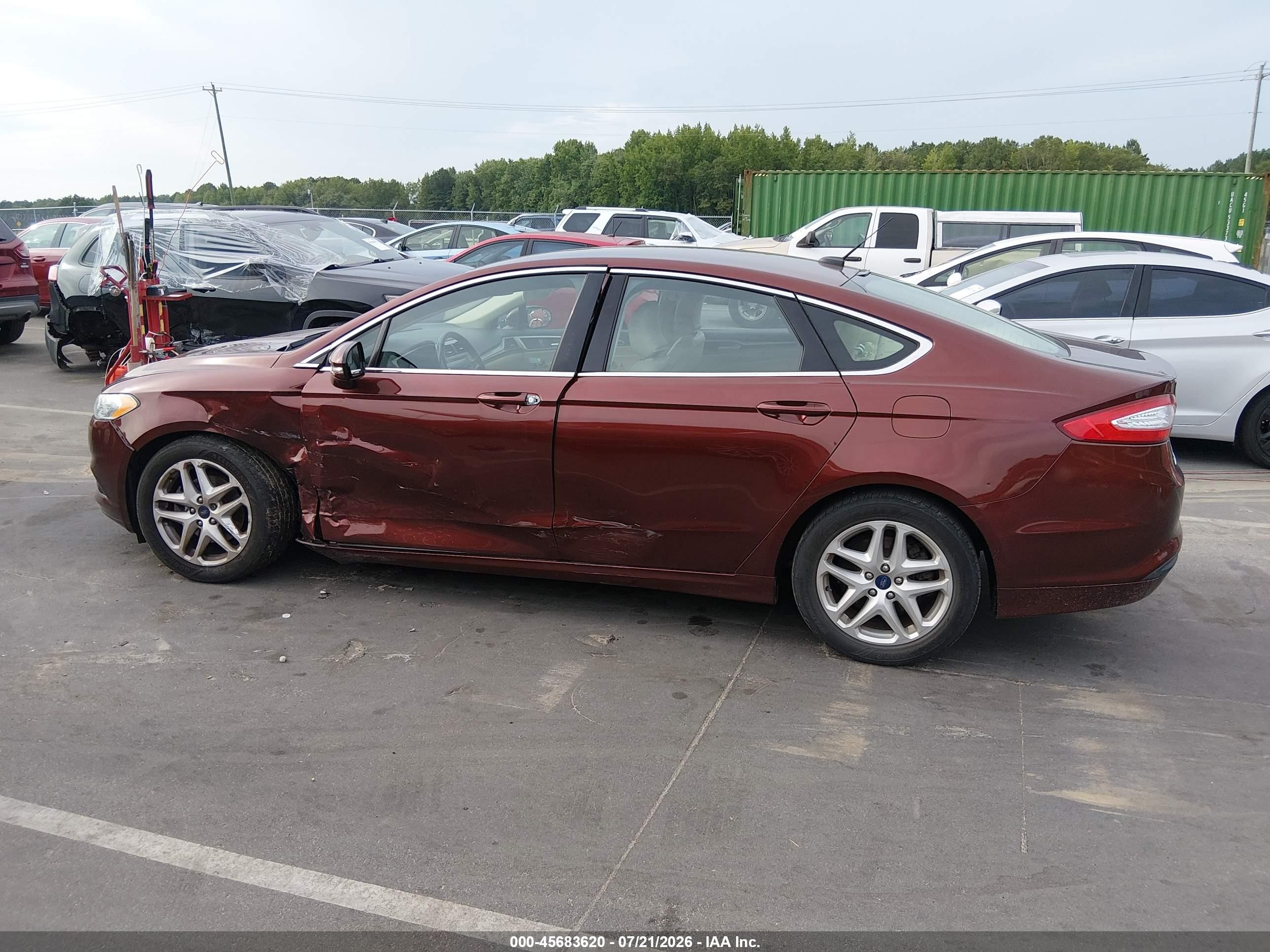 2015 Ford Fusion Se Бордовый vin: 3FA6P0HD3FR289466
