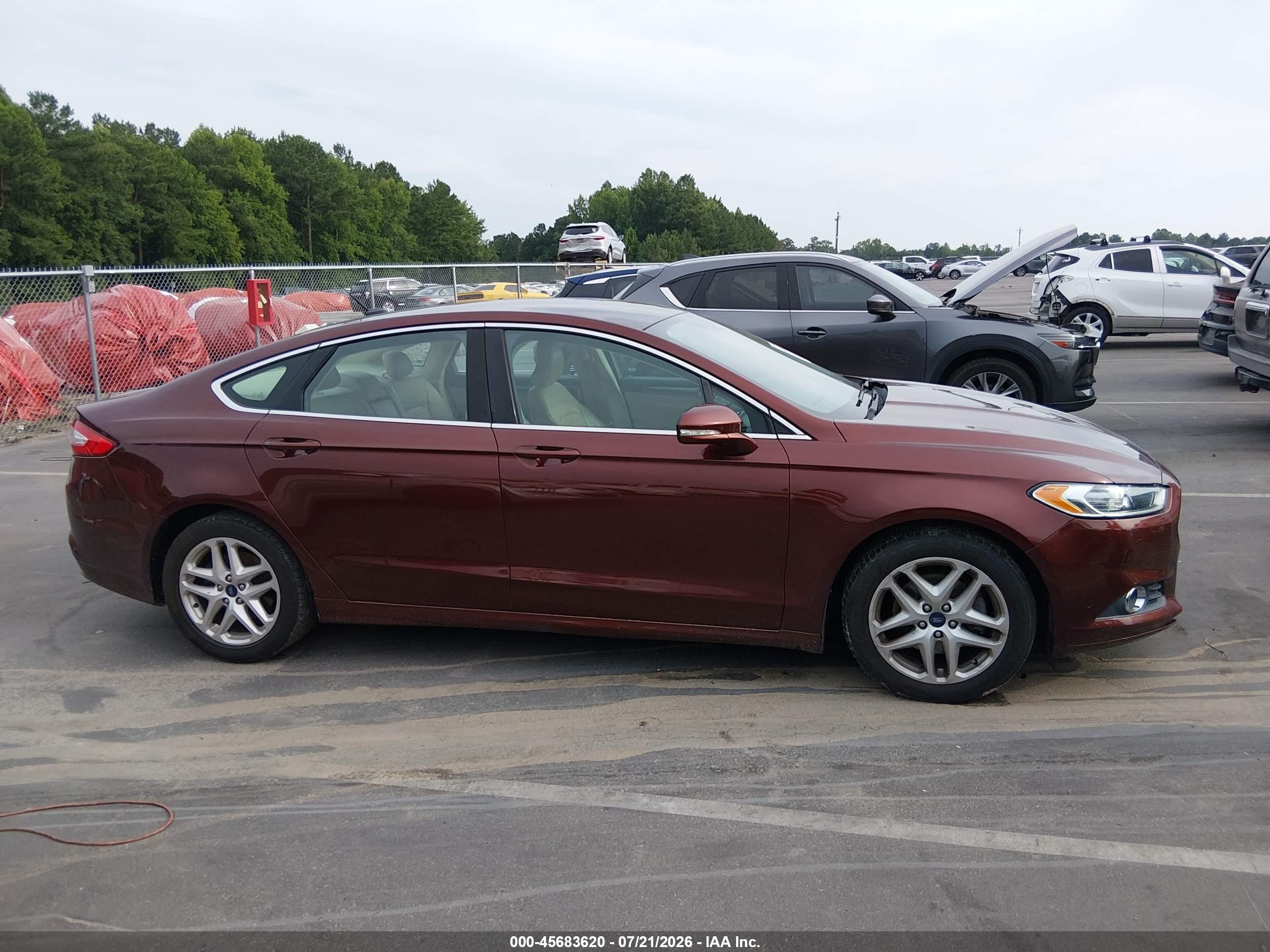 2015 Ford Fusion Se Бордовый vin: 3FA6P0HD3FR289466