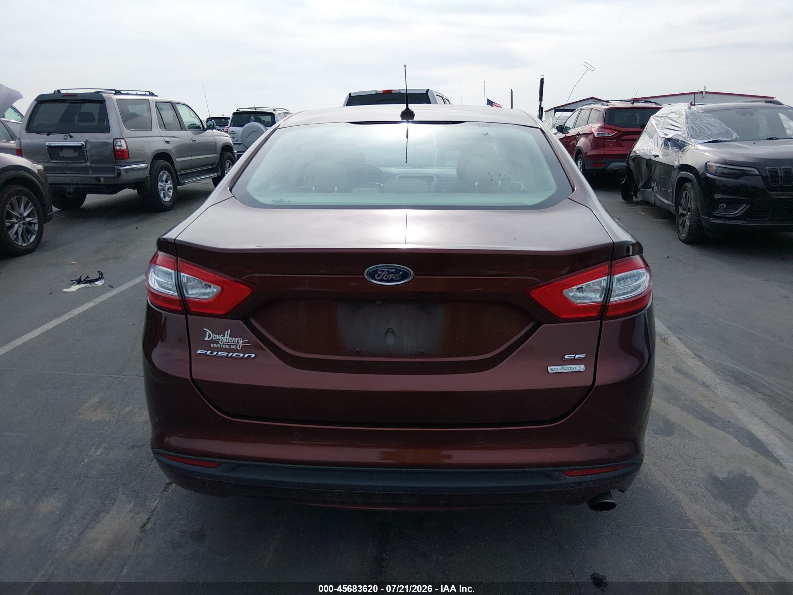 2015 Ford Fusion Se Бордовый vin: 3FA6P0HD3FR289466