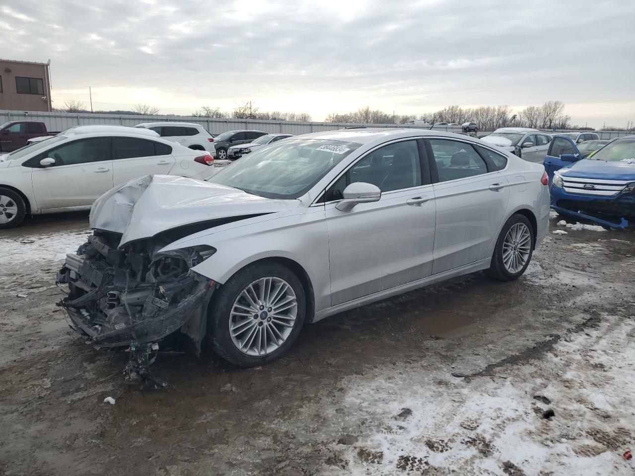 2015 Ford Fusion Se Silver vin: 3FA6P0HD3FR303575