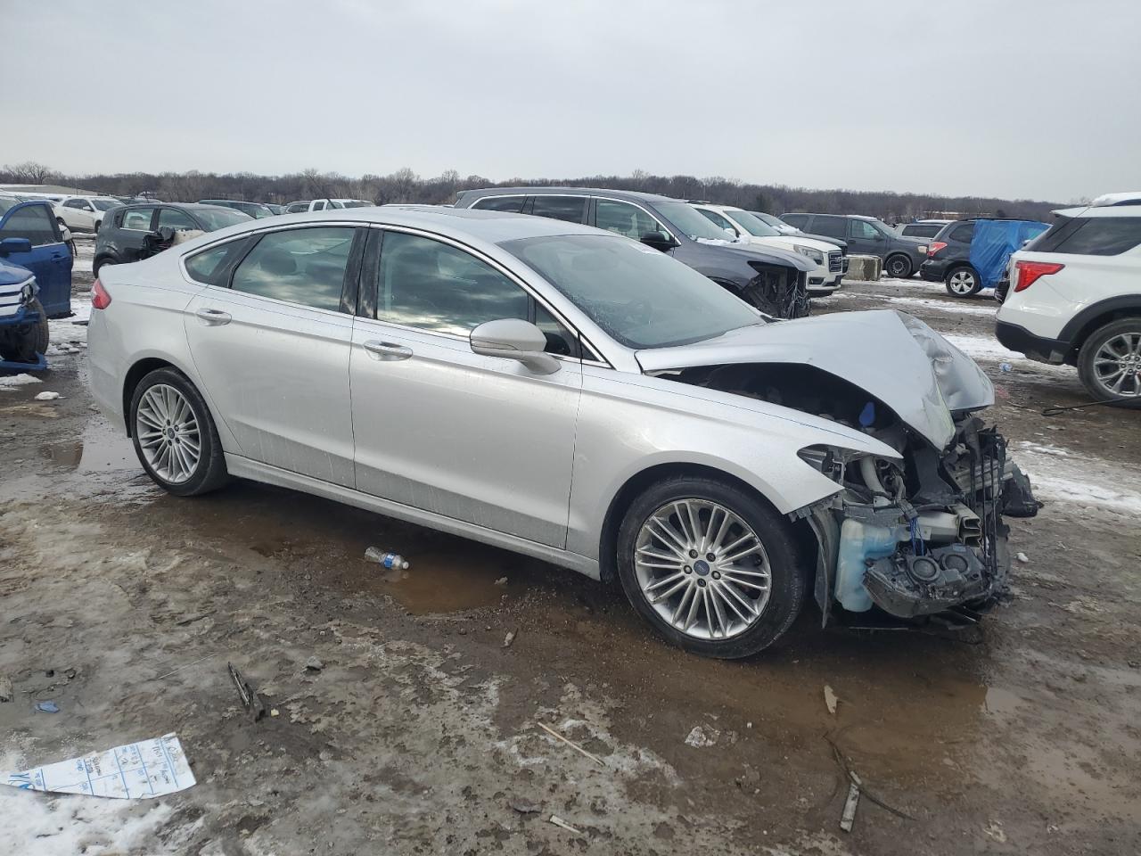 2015 Ford Fusion Se Silver vin: 3FA6P0HD3FR303575