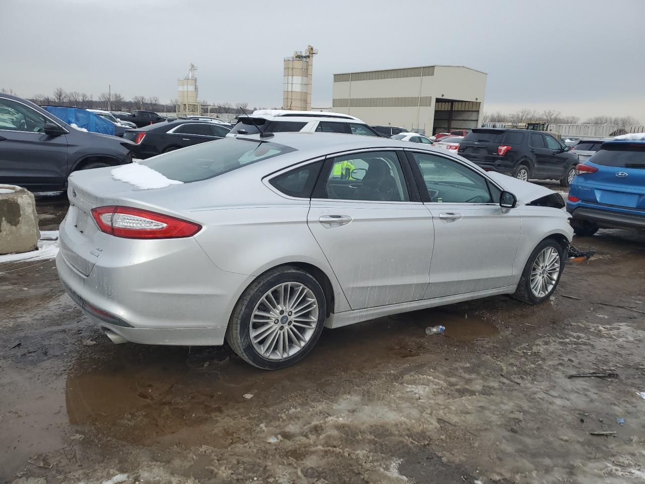 2015 Ford Fusion Se Silver vin: 3FA6P0HD3FR303575
