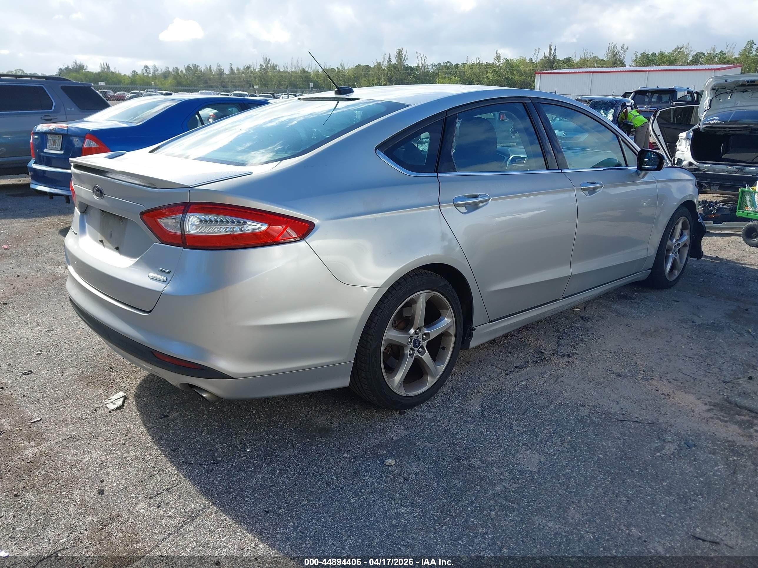 2016 Ford Fusion Se Silver vin: 3FA6P0HD3GR390864