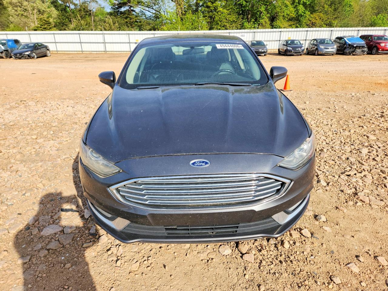 2018 Ford Fusion Se Gray vin: 3FA6P0HD3JR251339