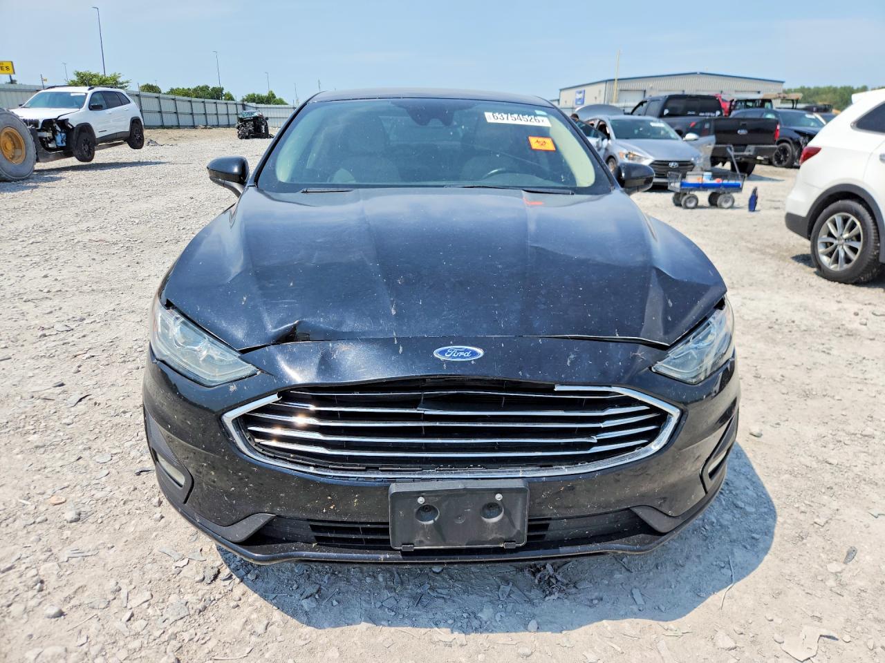 2019 Ford Fusion Se Black vin: 3FA6P0HD3KR133471