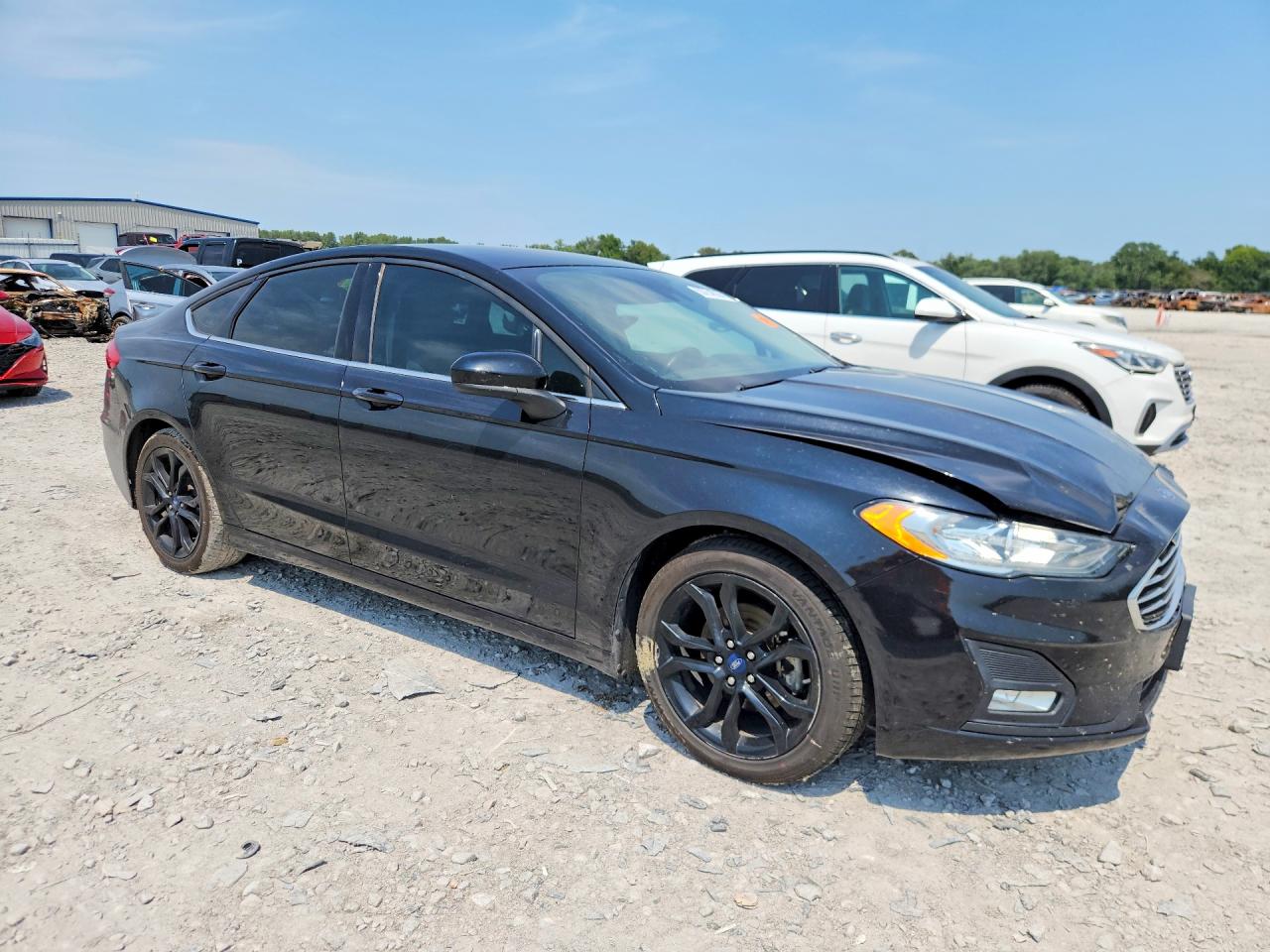2019 Ford Fusion Se Black vin: 3FA6P0HD3KR133471