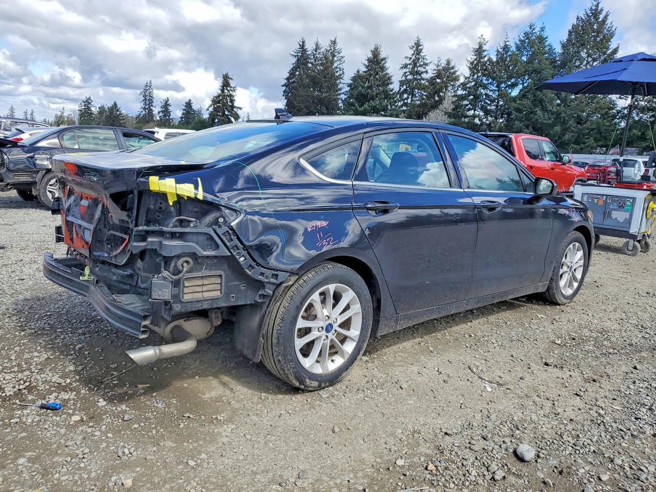 2020 Ford Fusion Se Black vin: 3FA6P0HD3LR189671