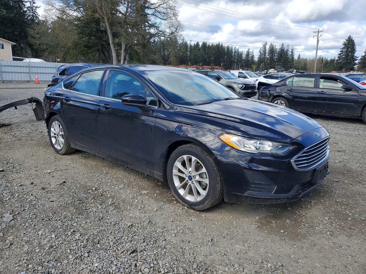 2020 Ford Fusion Se Black vin: 3FA6P0HD3LR189671