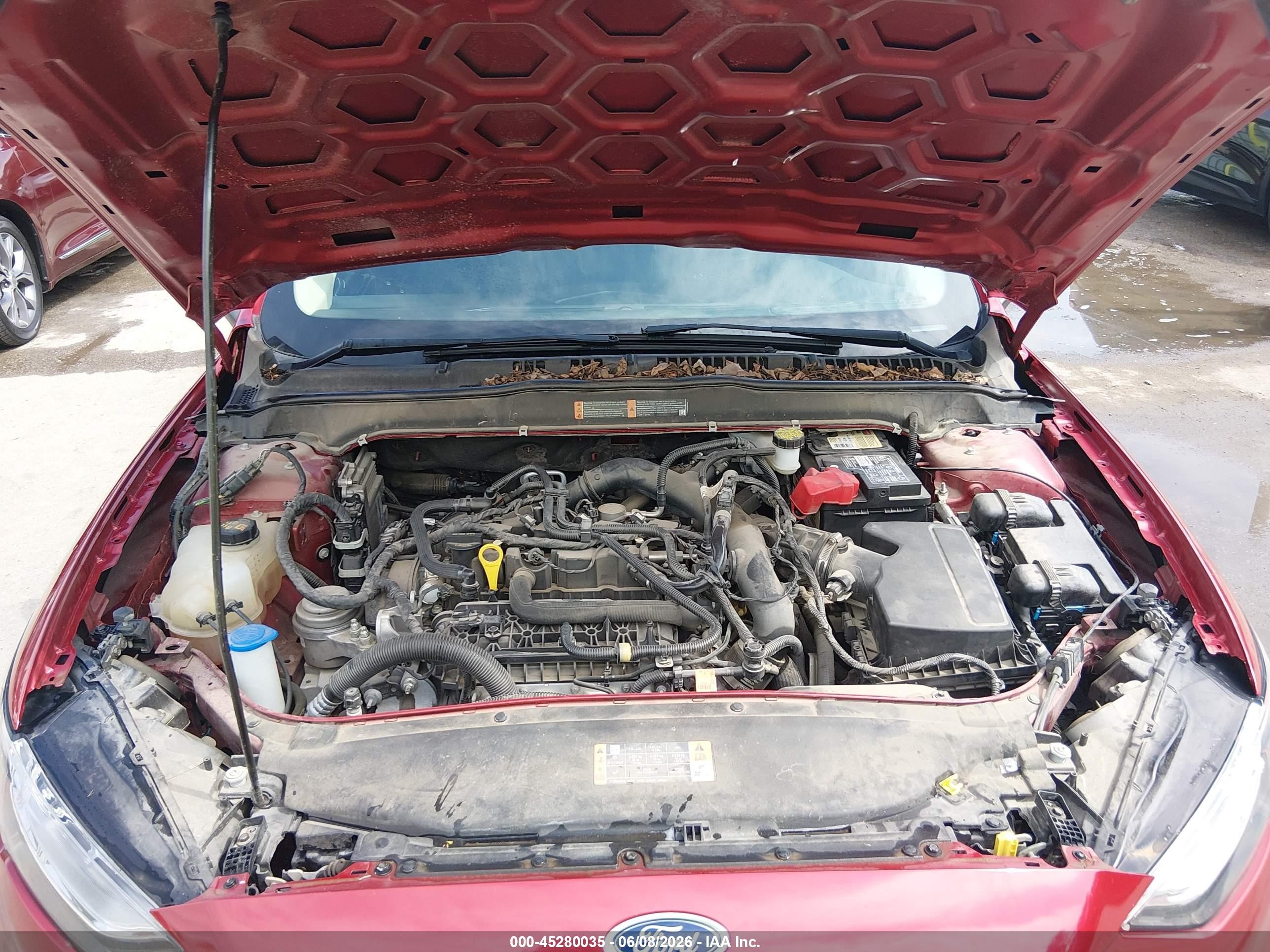2020 Ford Fusion Se Red vin: 3FA6P0HD3LR219882