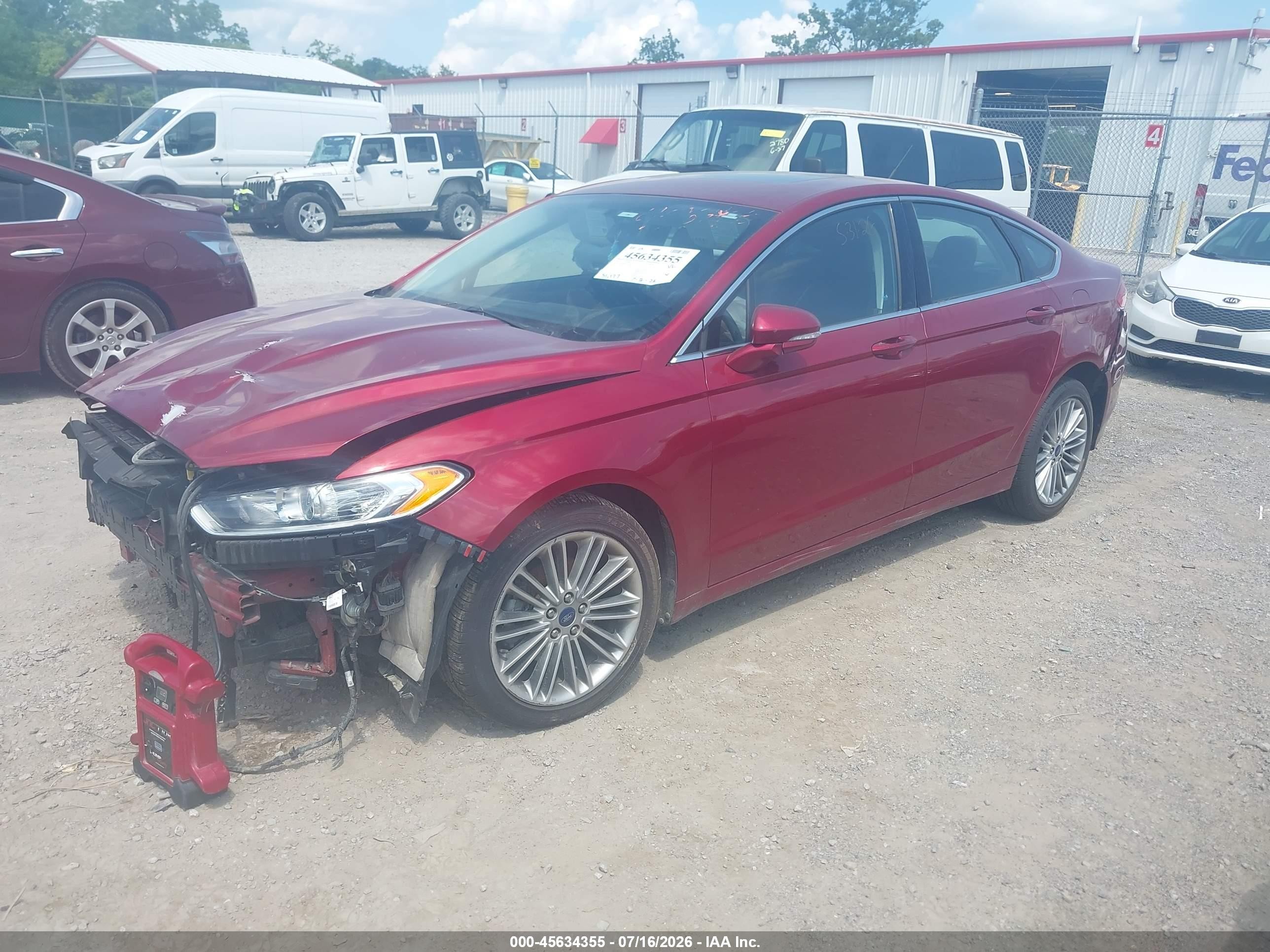 2014 Ford Fusion Se Красный vin: 3FA6P0HD4ER127506