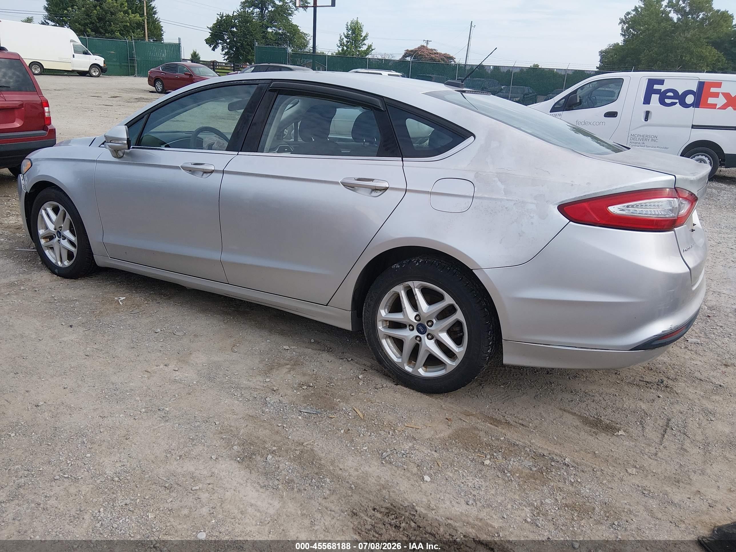 2014 Ford Fusion Se Silver vin: 3FA6P0HD4ER148162