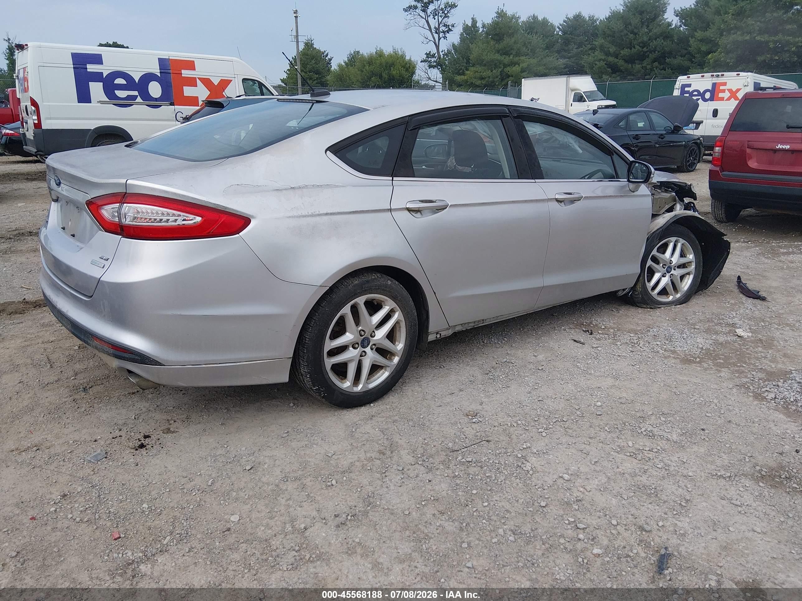 2014 Ford Fusion Se Silver vin: 3FA6P0HD4ER148162
