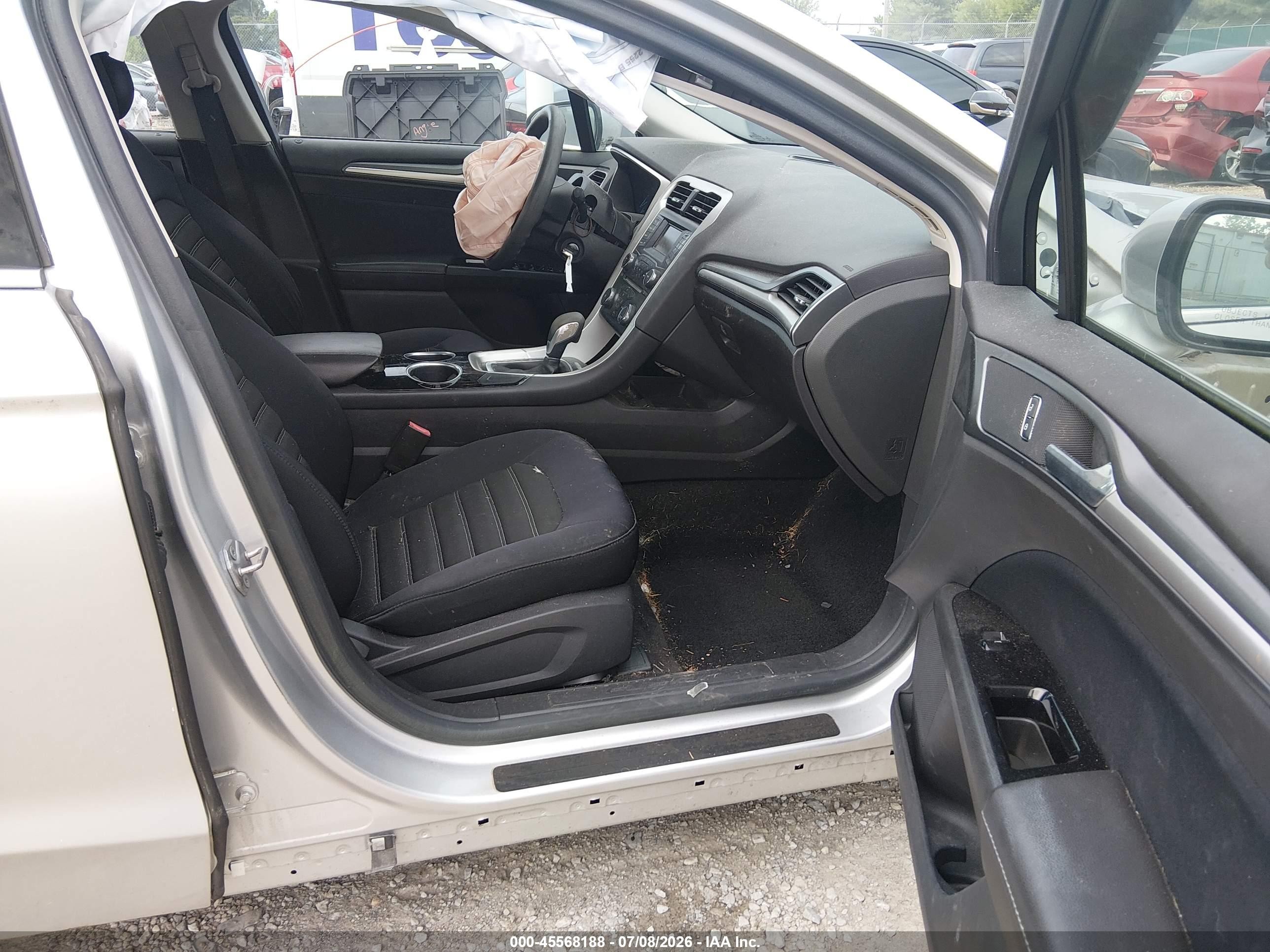 2014 Ford Fusion Se Silver vin: 3FA6P0HD4ER148162
