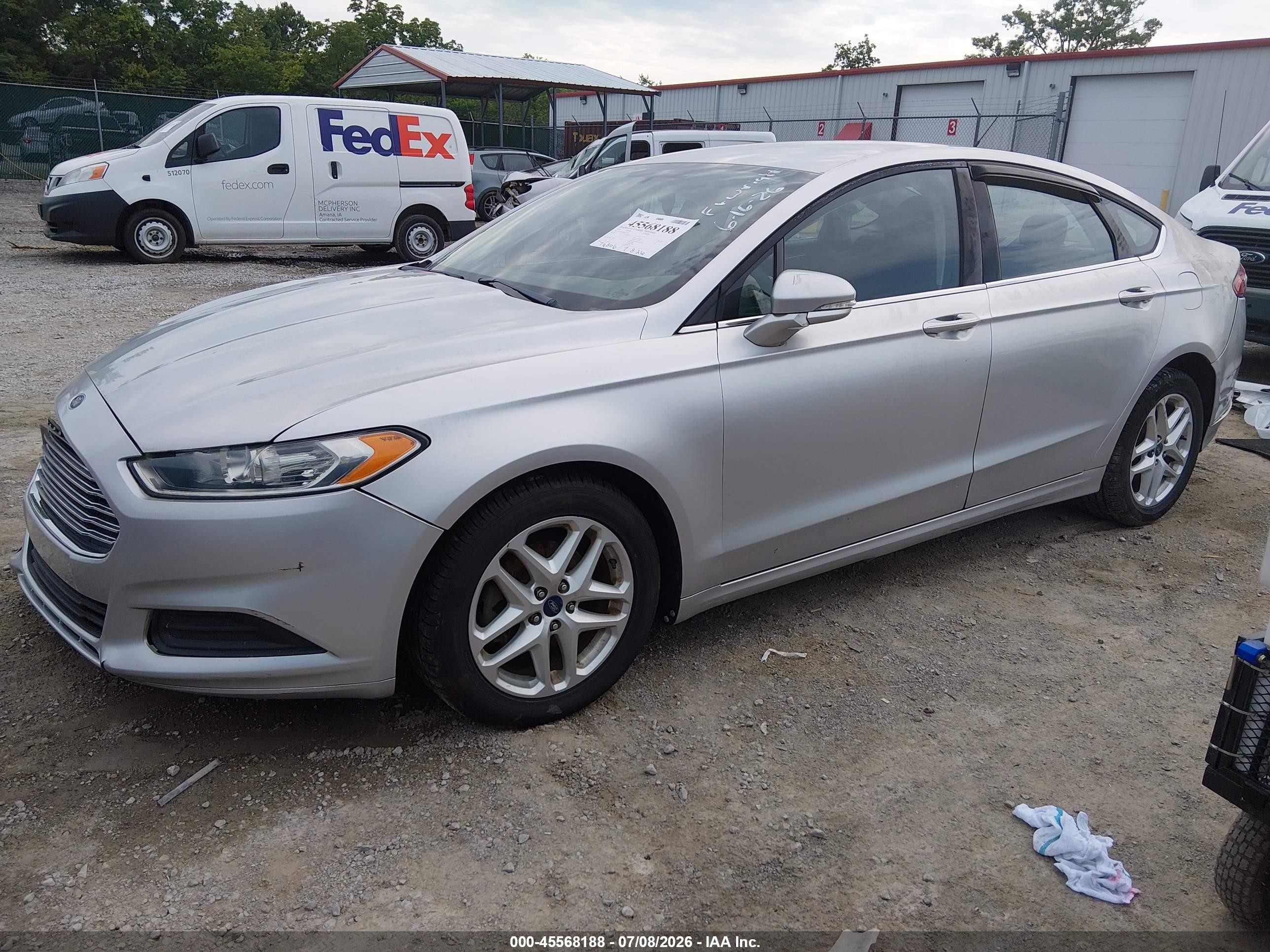 2014 Ford Fusion Se Silver vin: 3FA6P0HD4ER148162