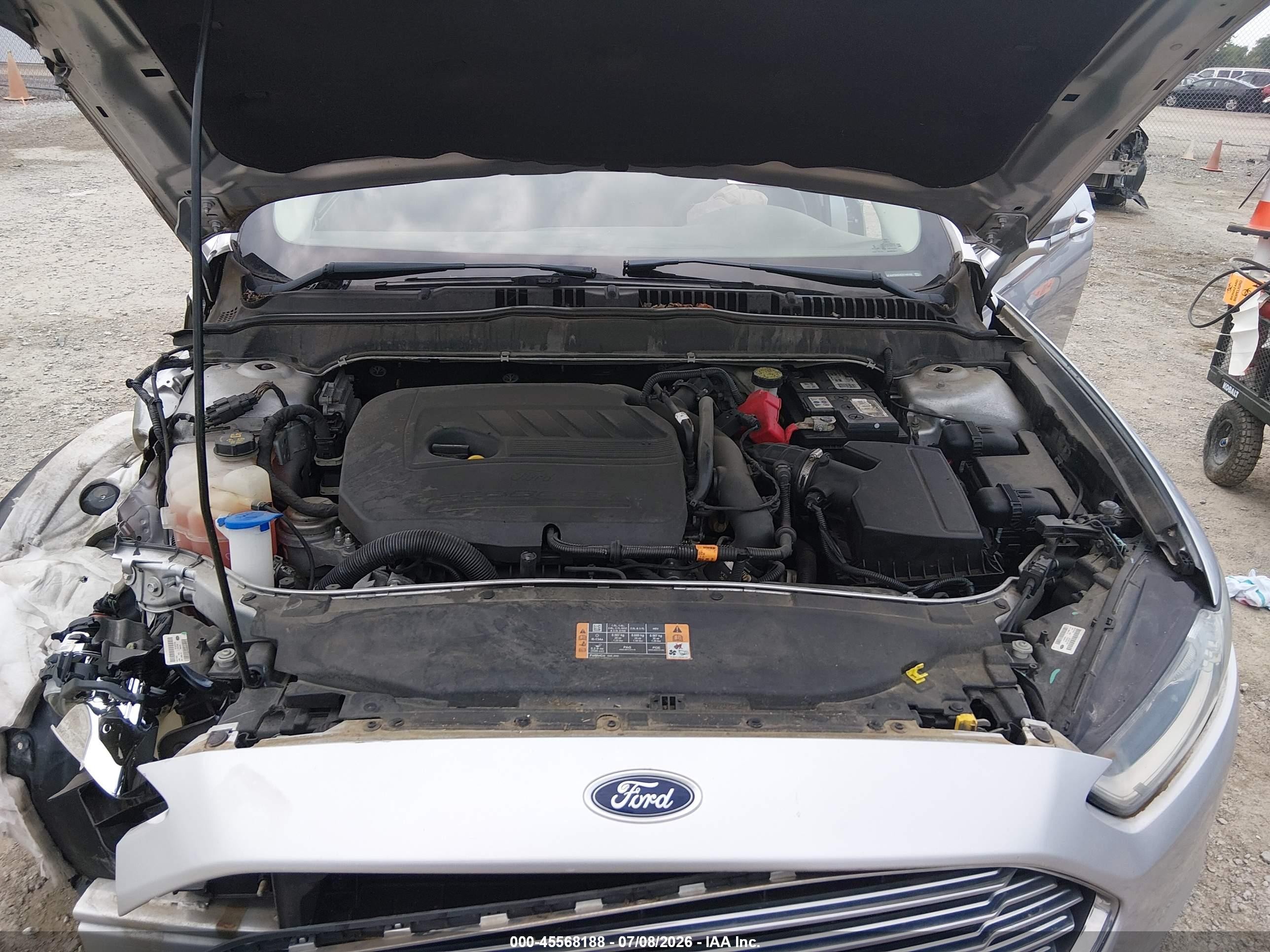 2014 Ford Fusion Se Silver vin: 3FA6P0HD4ER148162