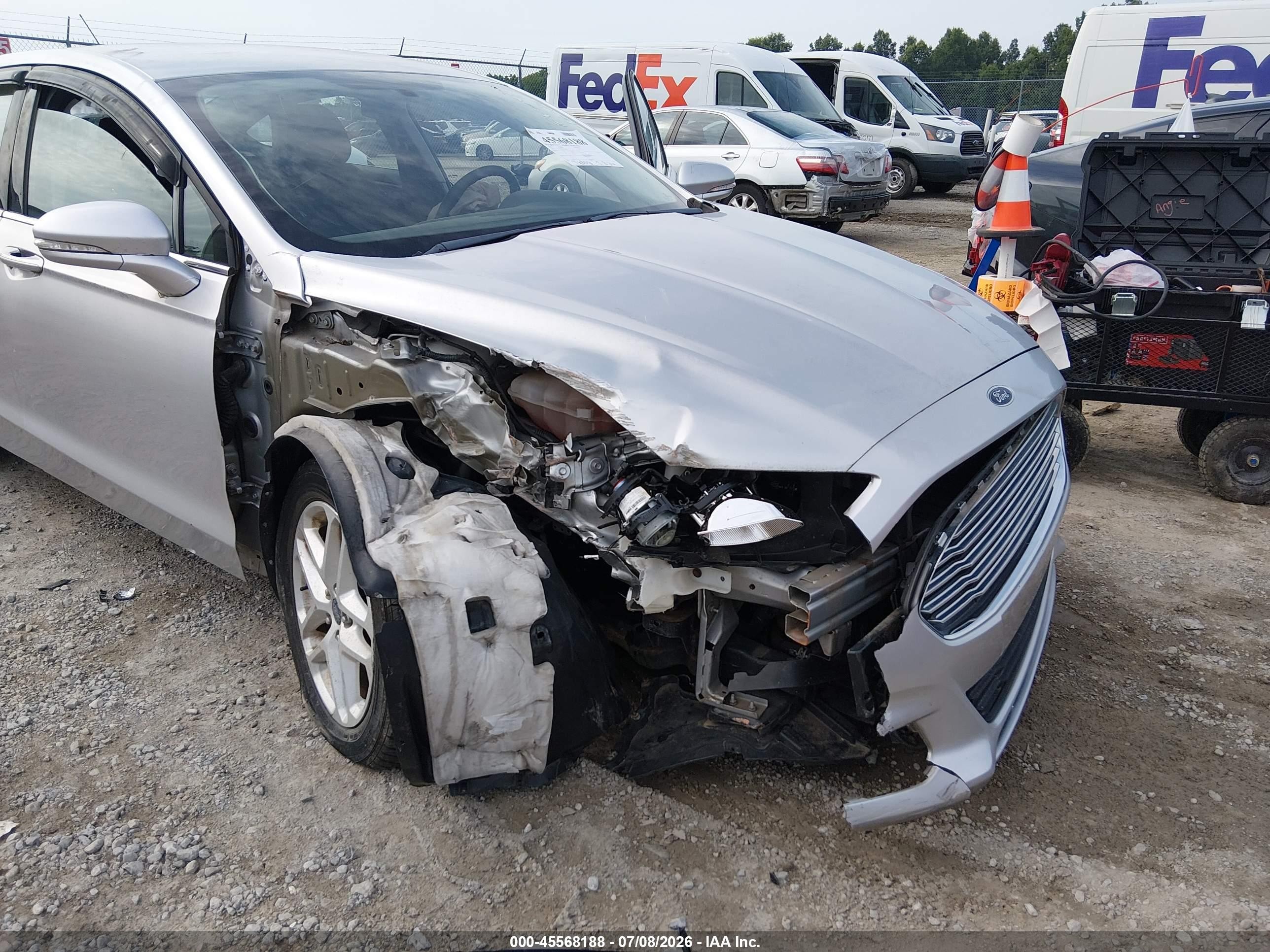 2014 Ford Fusion Se Silver vin: 3FA6P0HD4ER148162