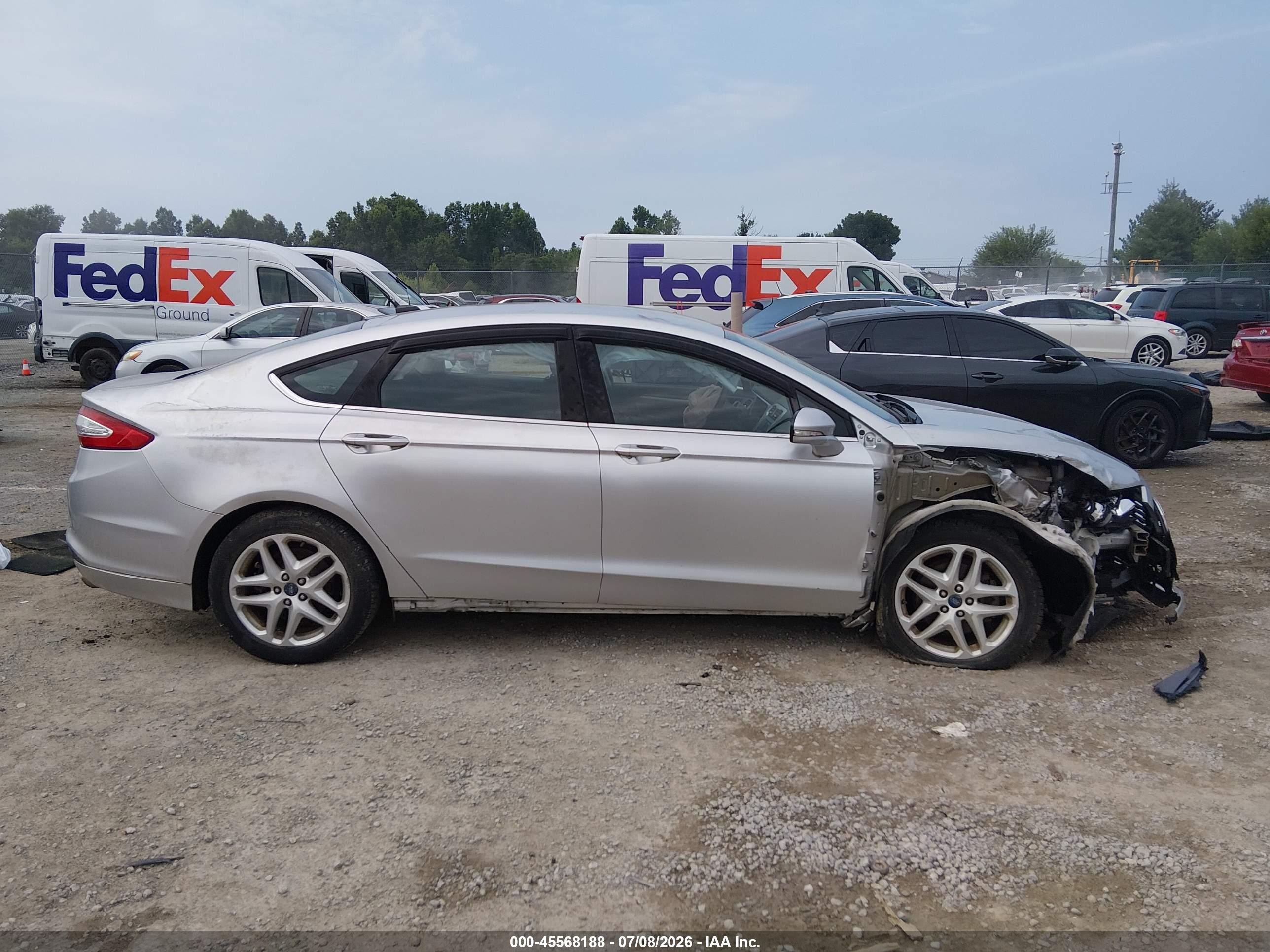 2014 Ford Fusion Se Silver vin: 3FA6P0HD4ER148162