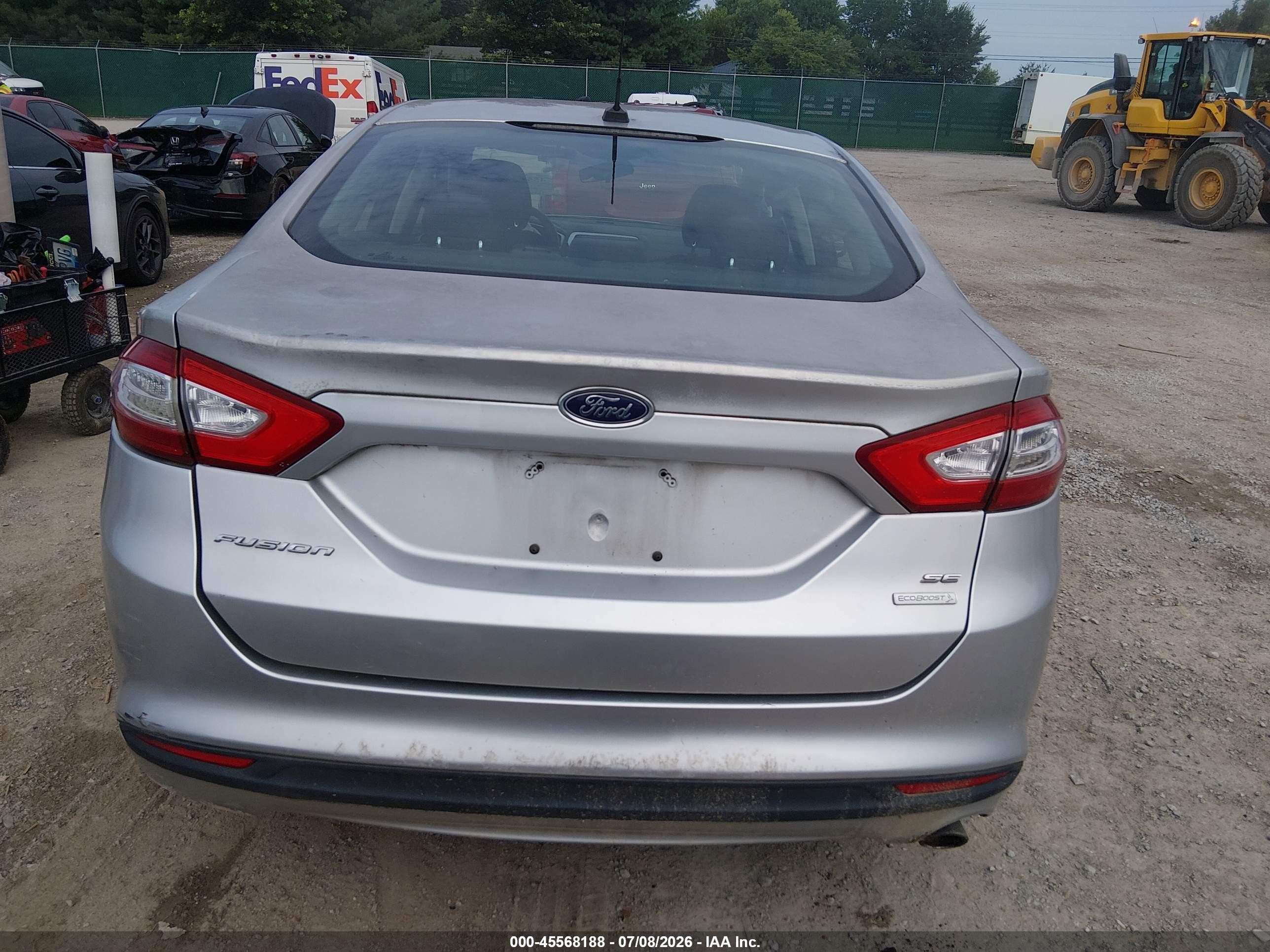 2014 Ford Fusion Se Silver vin: 3FA6P0HD4ER148162