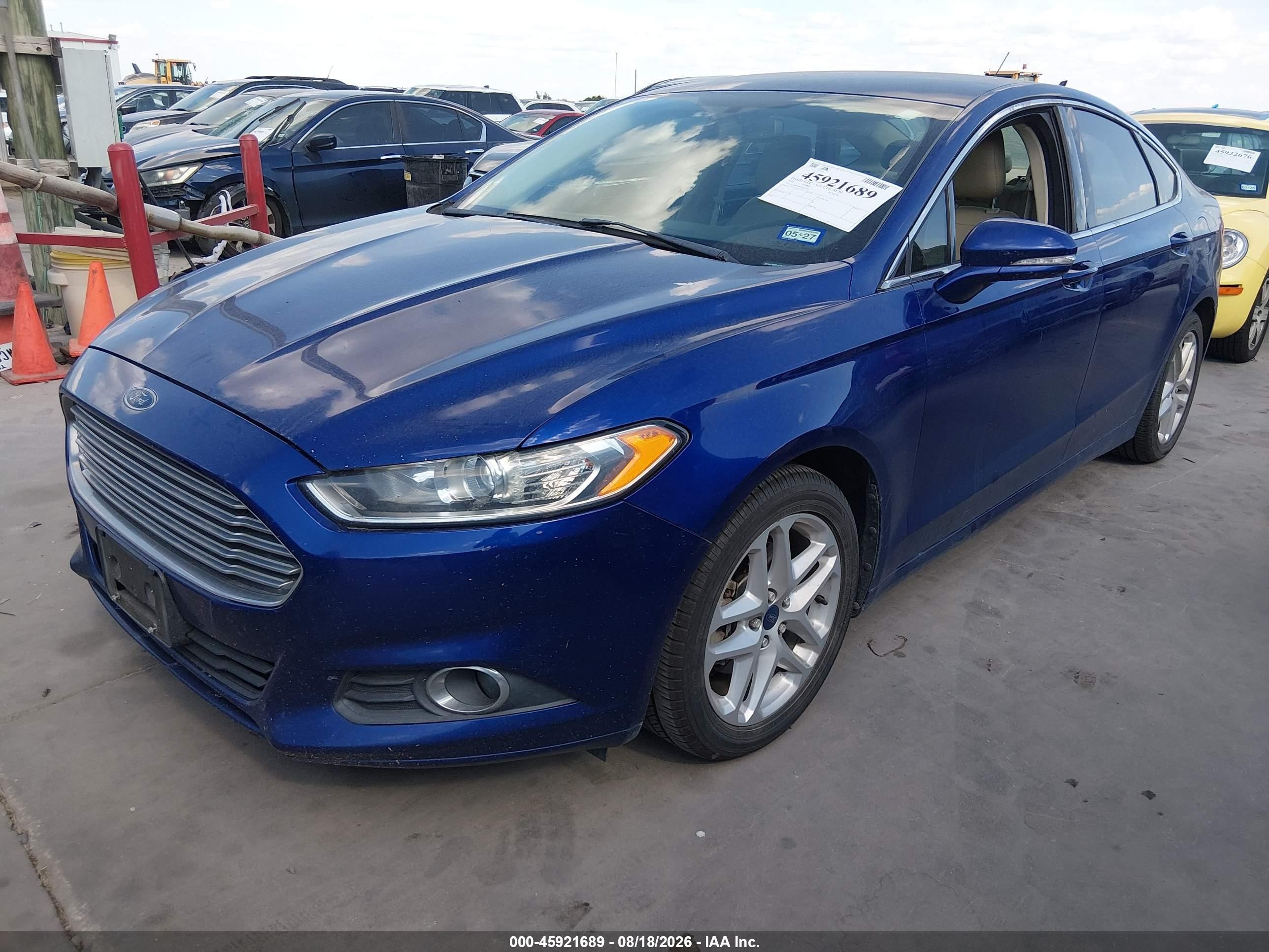 2014 Ford Fusion Se Синий vin: 3FA6P0HD4ER149148