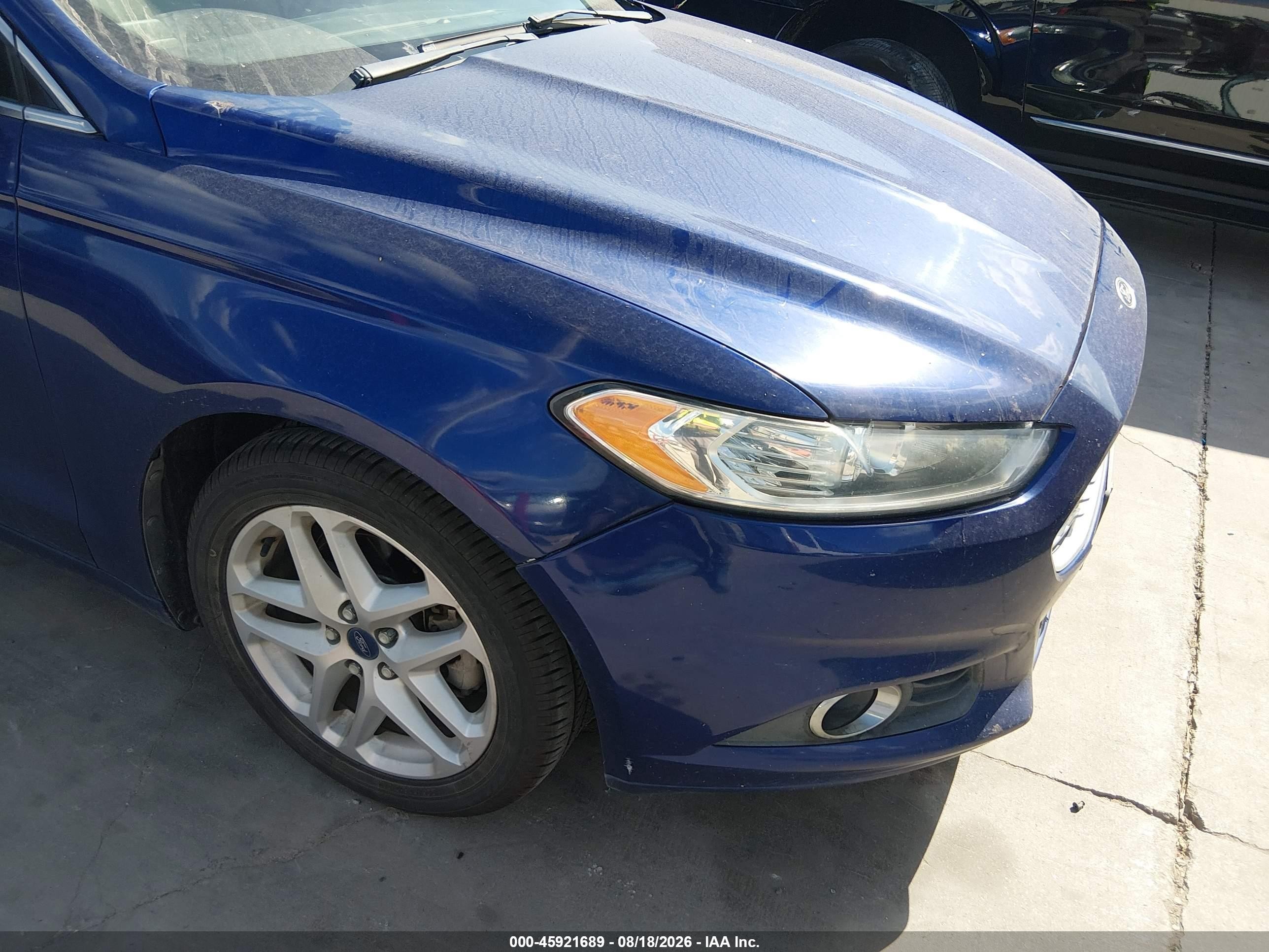2014 Ford Fusion Se Синий vin: 3FA6P0HD4ER149148