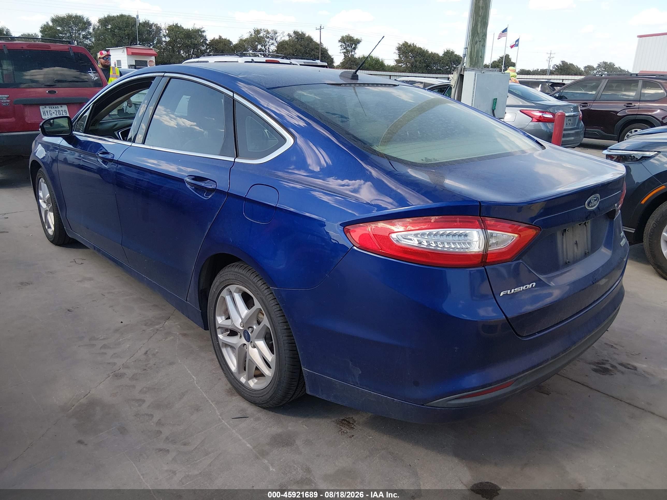 2014 Ford Fusion Se Синий vin: 3FA6P0HD4ER149148