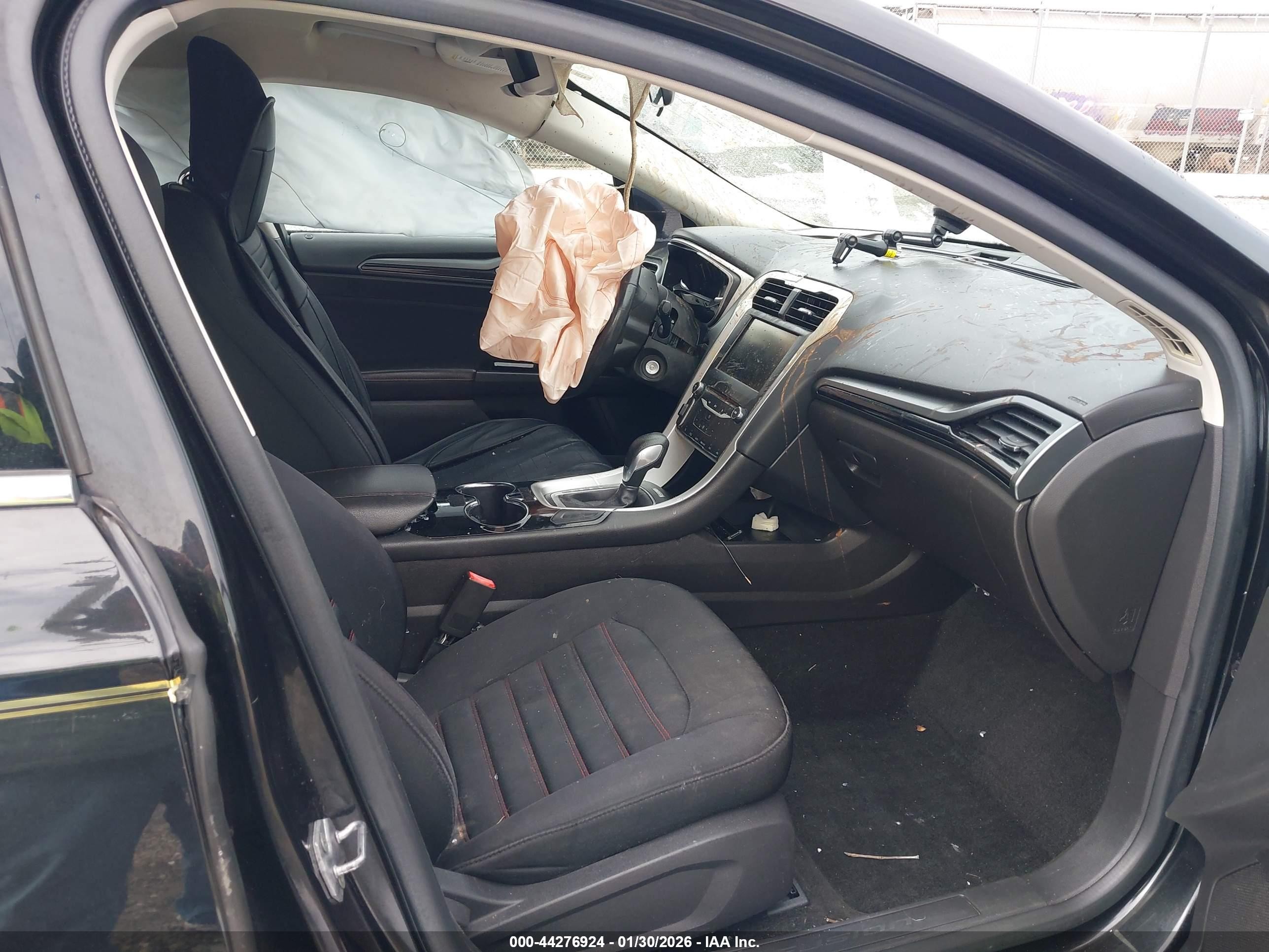 2014 Ford Fusion Se Black vin: 3FA6P0HD4ER161879