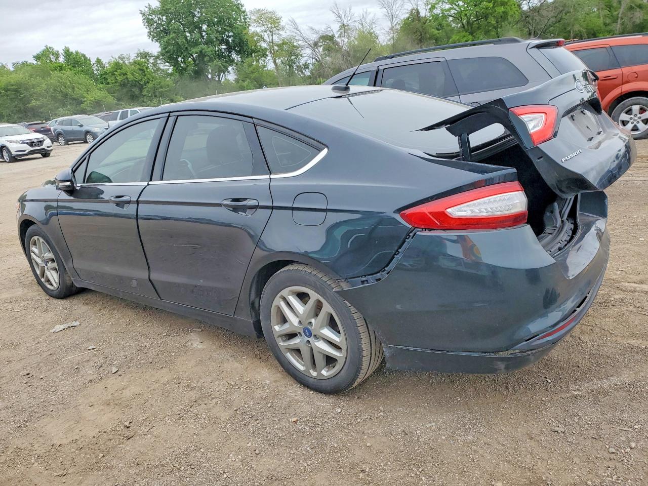 2014 Ford Fusion Se Black vin: 3FA6P0HD4ER163566