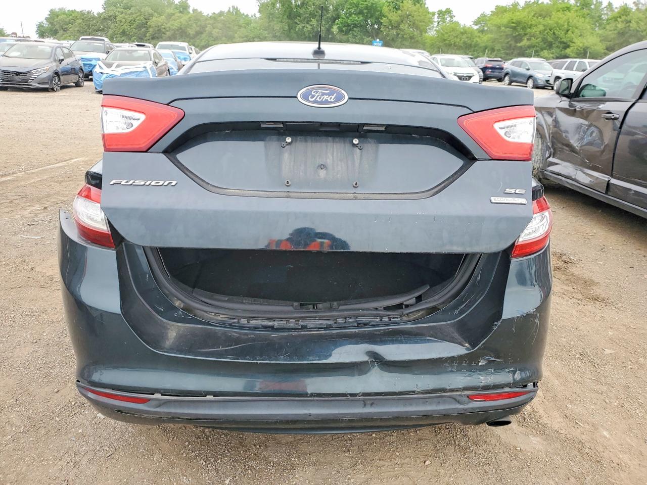 2014 Ford Fusion Se Black vin: 3FA6P0HD4ER163566