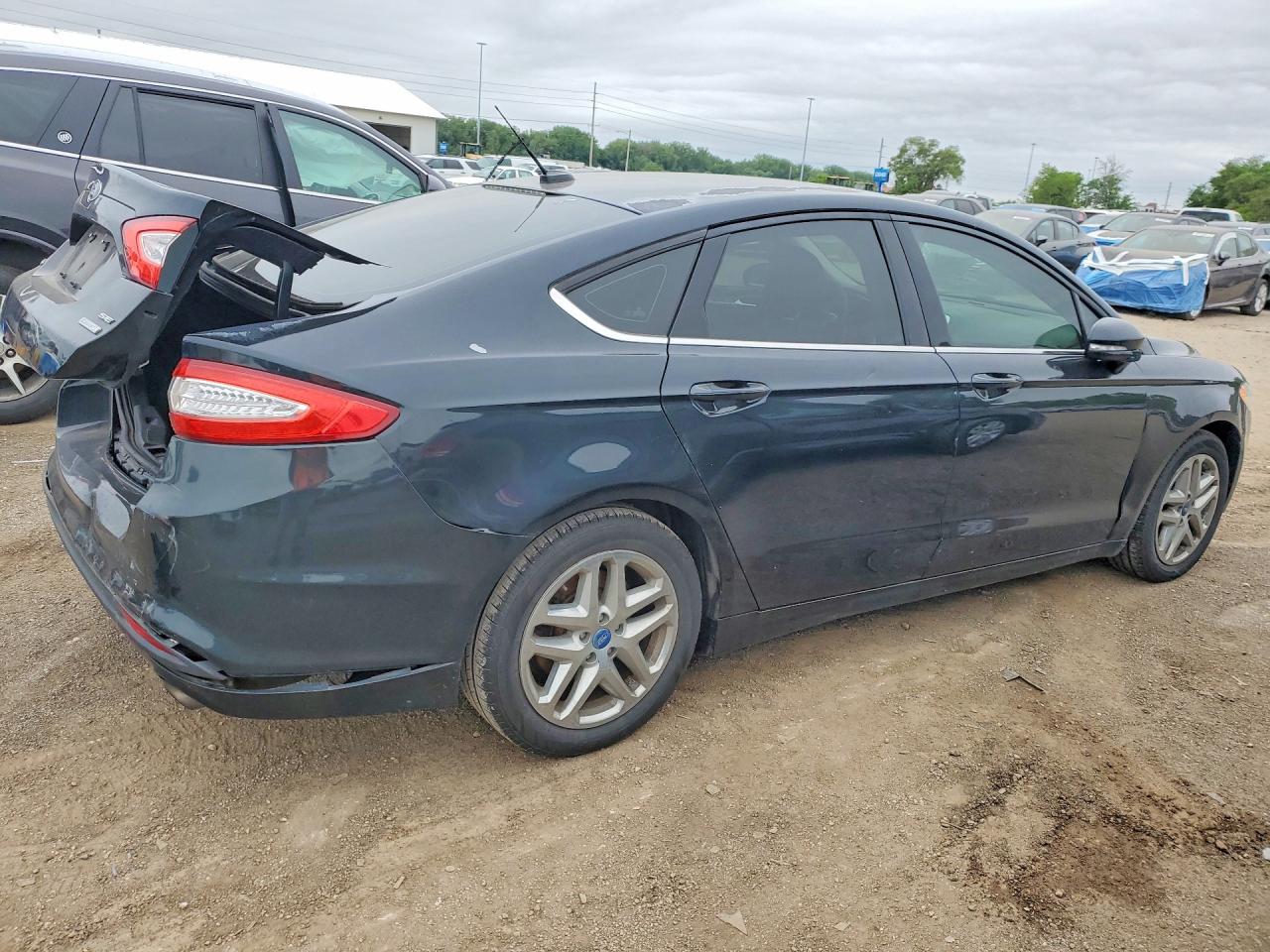 2014 Ford Fusion Se Black vin: 3FA6P0HD4ER163566