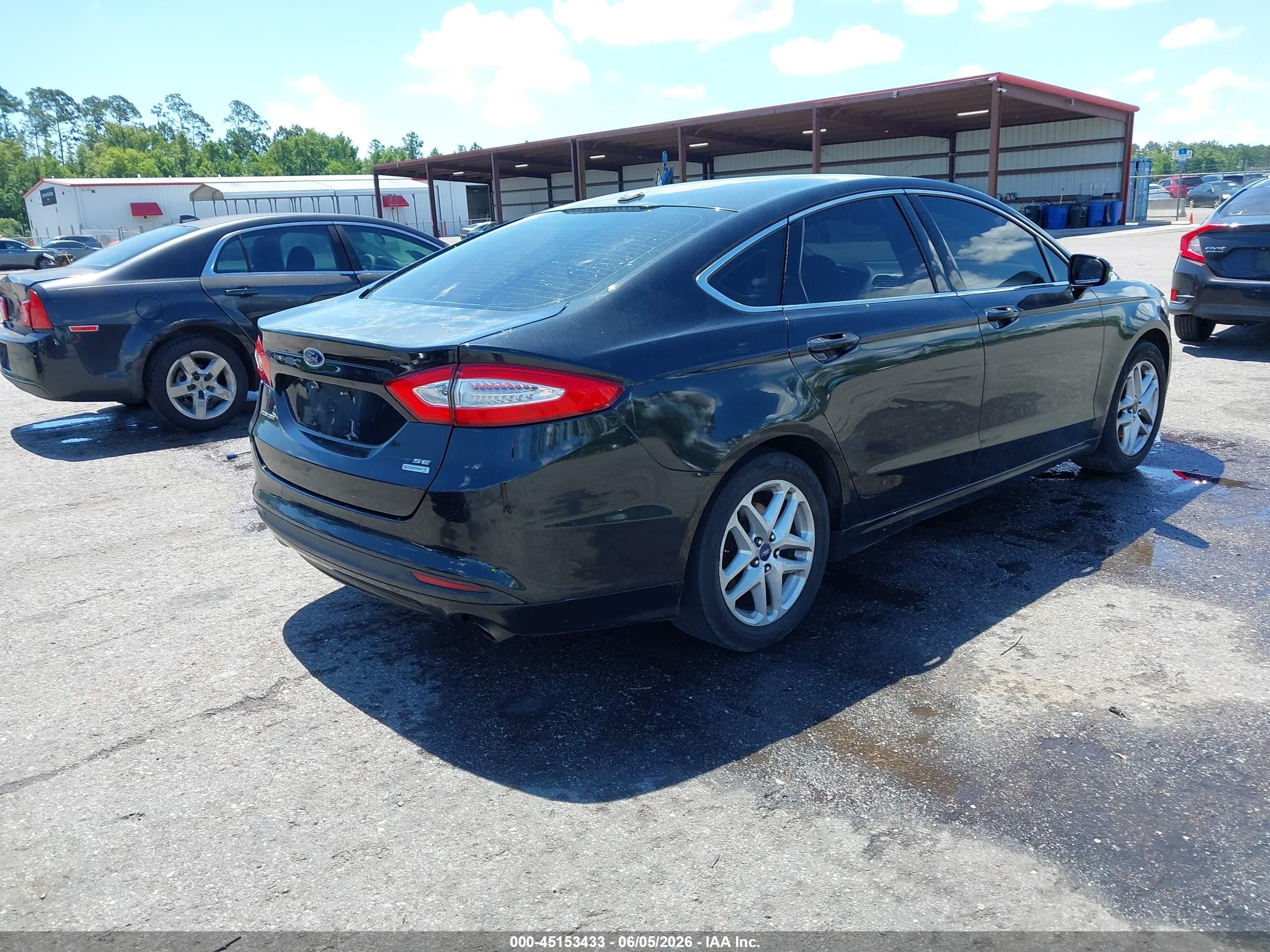 2014 Ford Fusion Se Black vin: 3FA6P0HD4ER165169